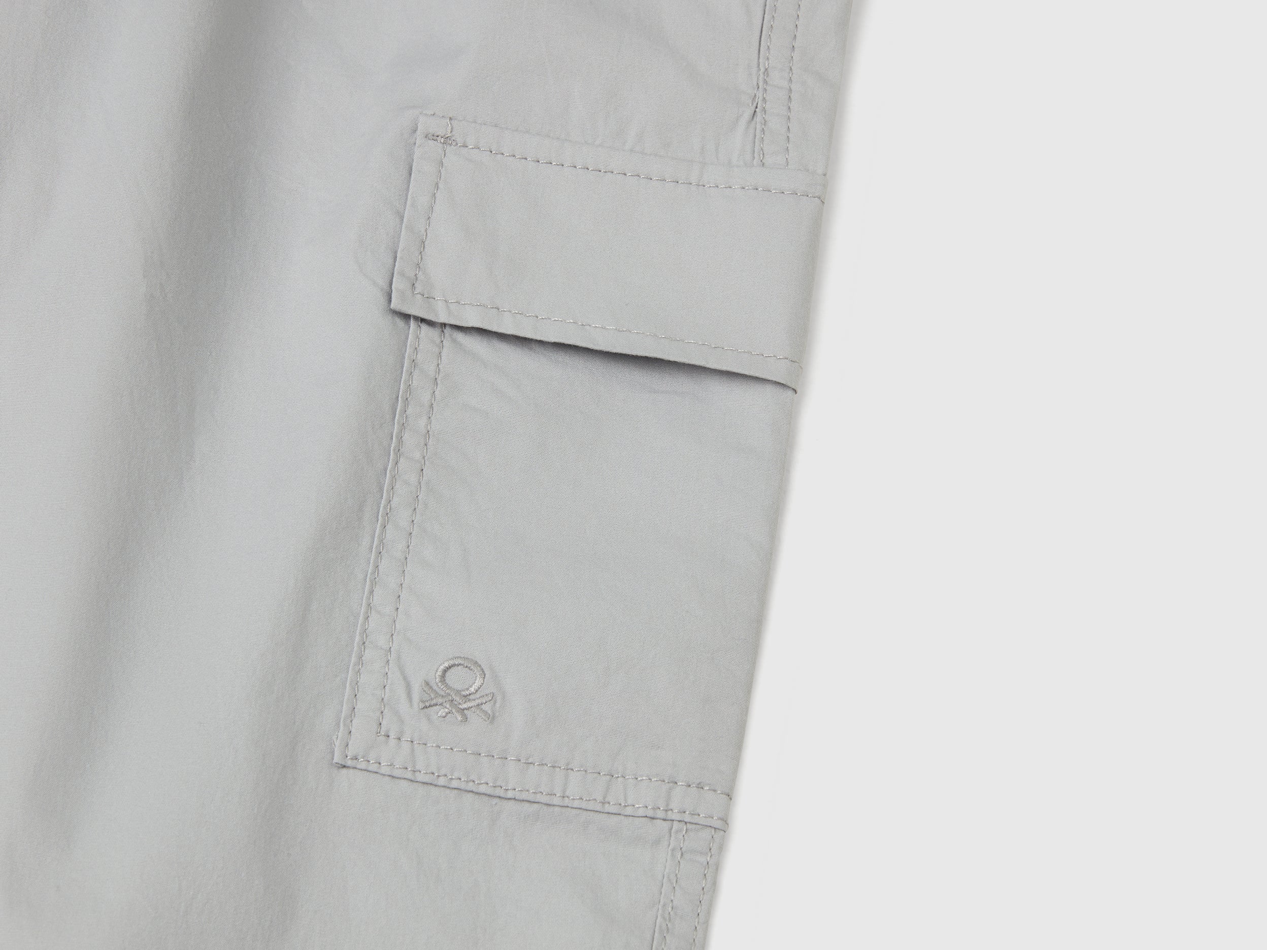 Pantaloni parachute in cotone stretch - Image 3
