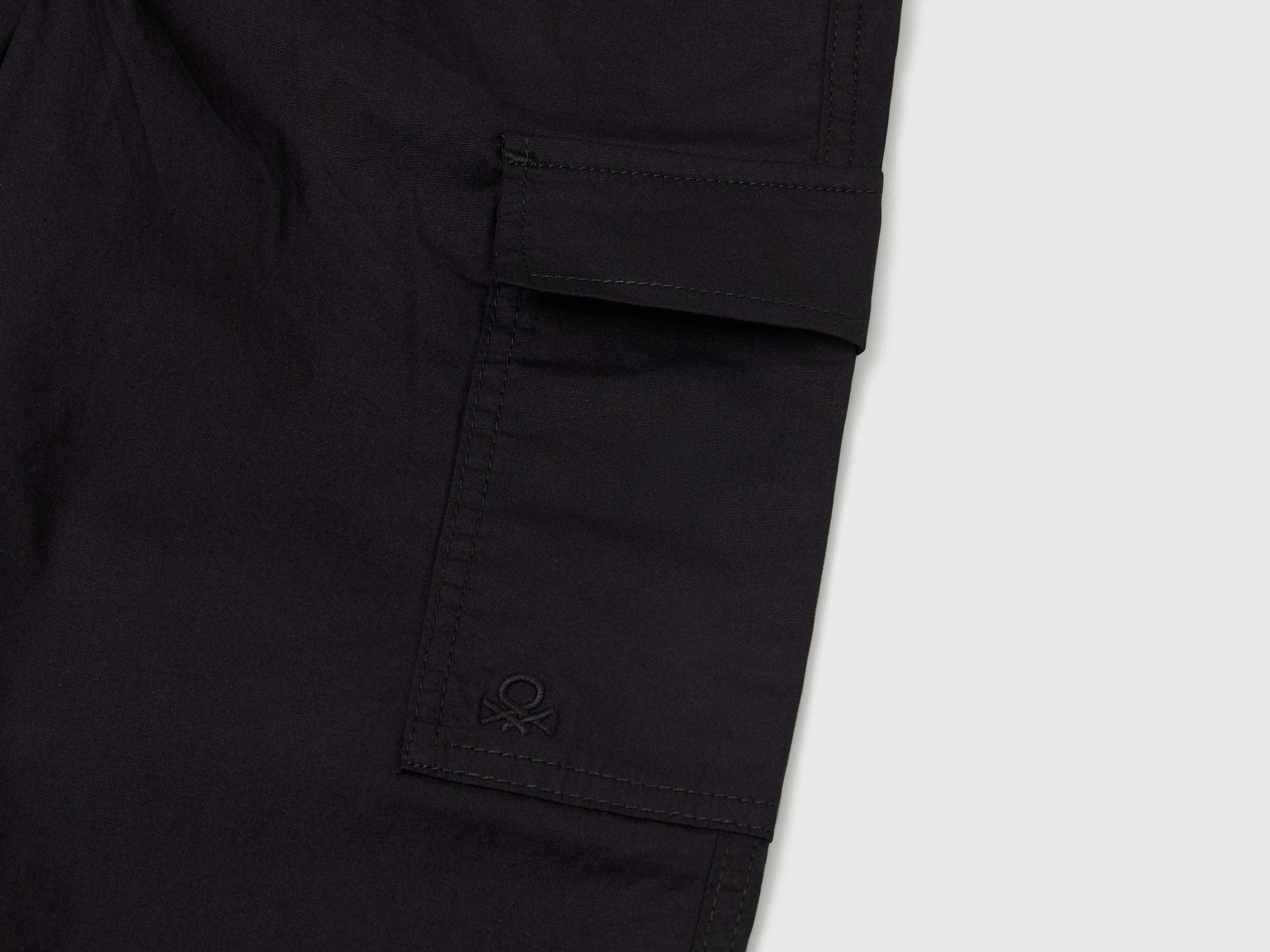Pantaloni parachute in cotone stretch - Image 2