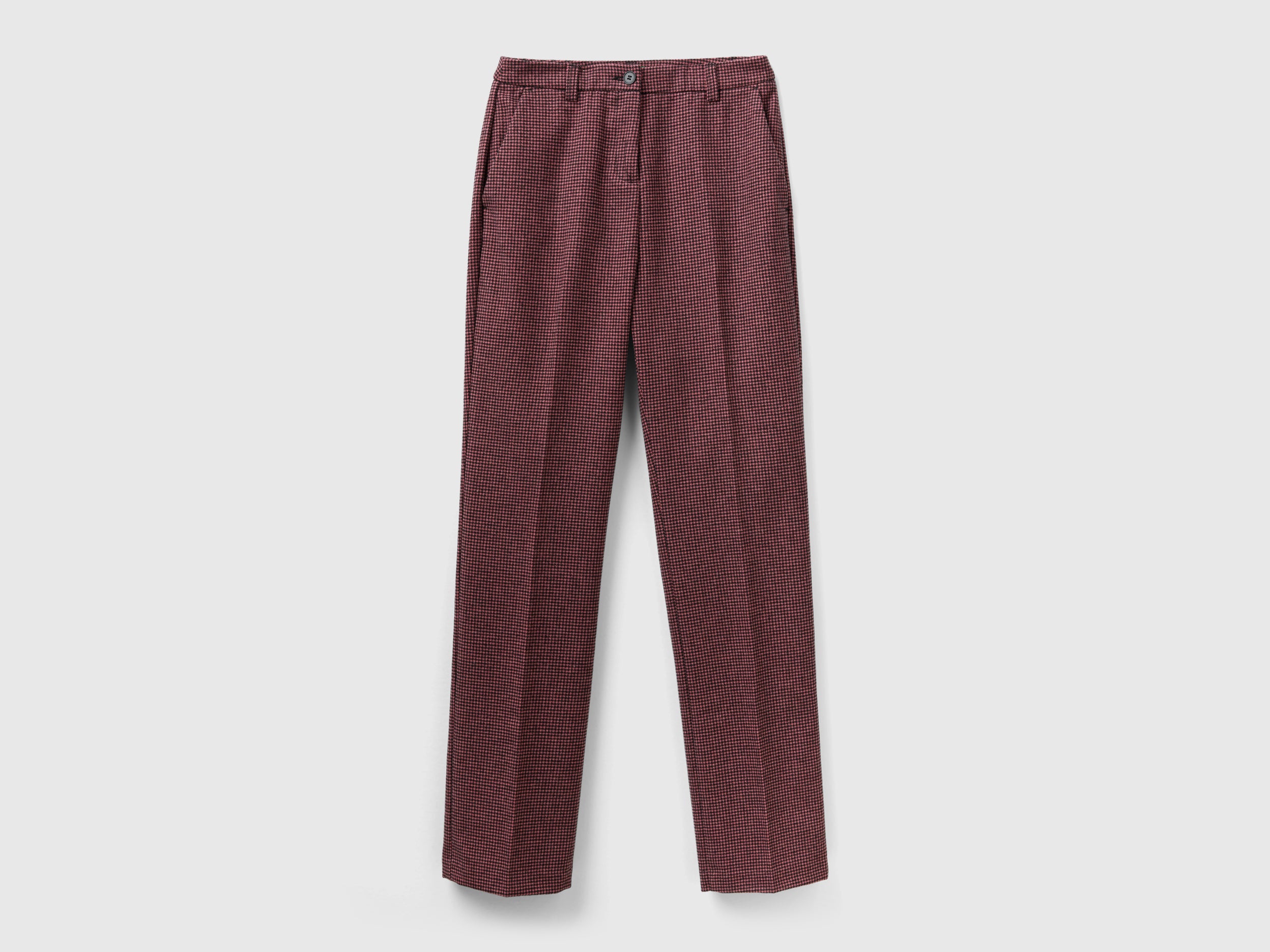 Pantaloni pied de poule regular fit