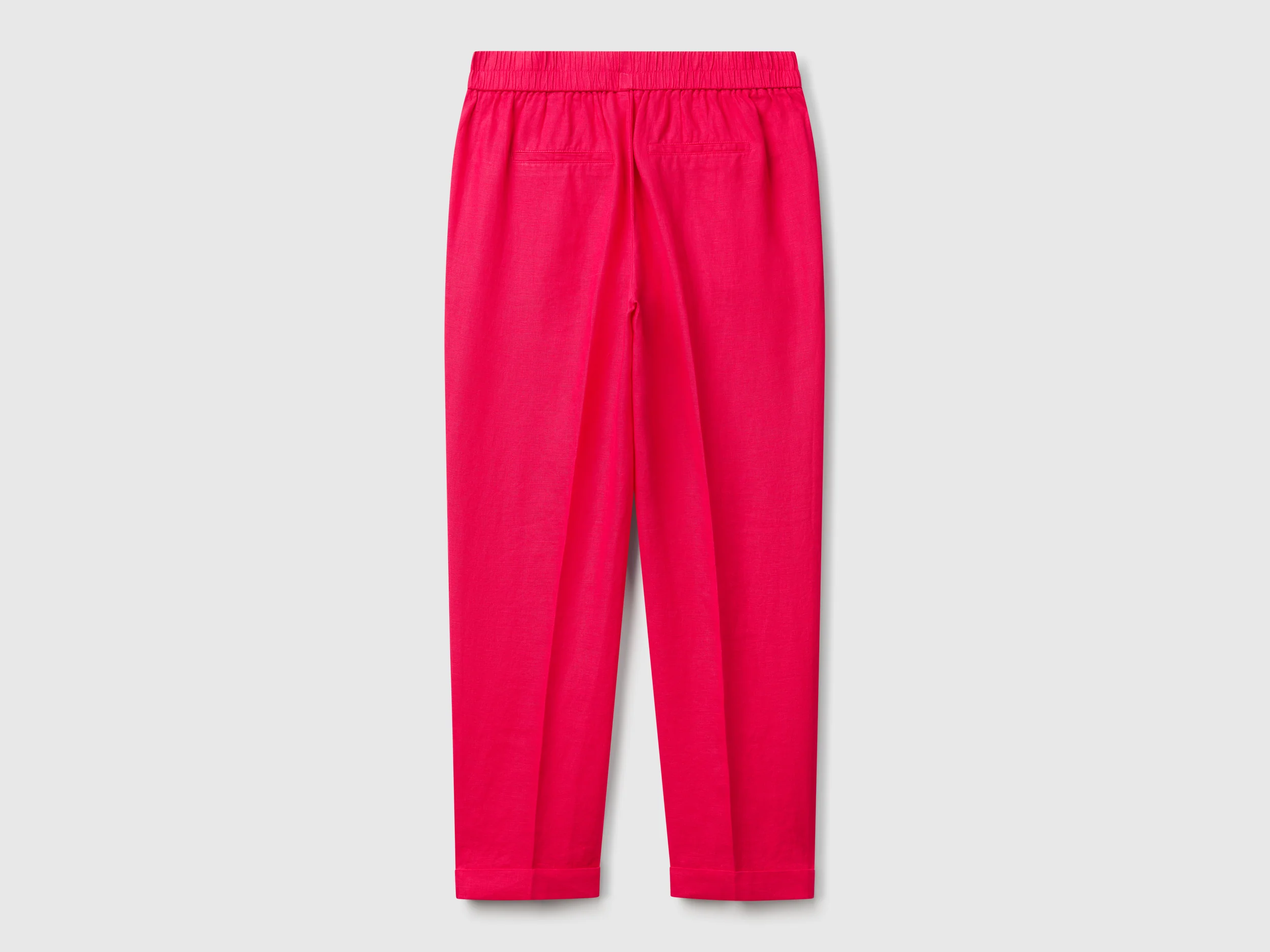 Pantaloni regular fit in puro lino - Image 2