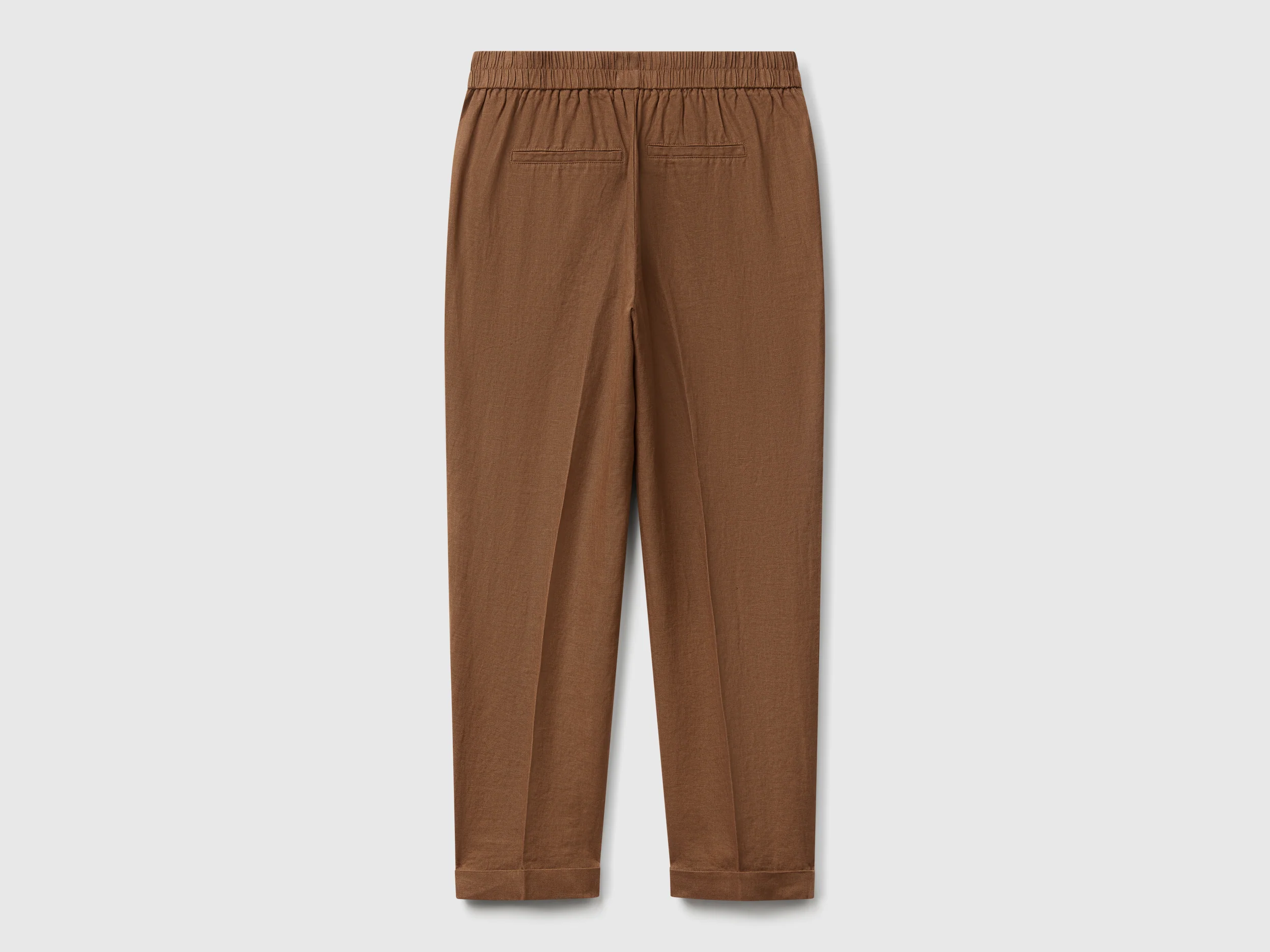 Pantaloni regular fit in puro lino - Image 2