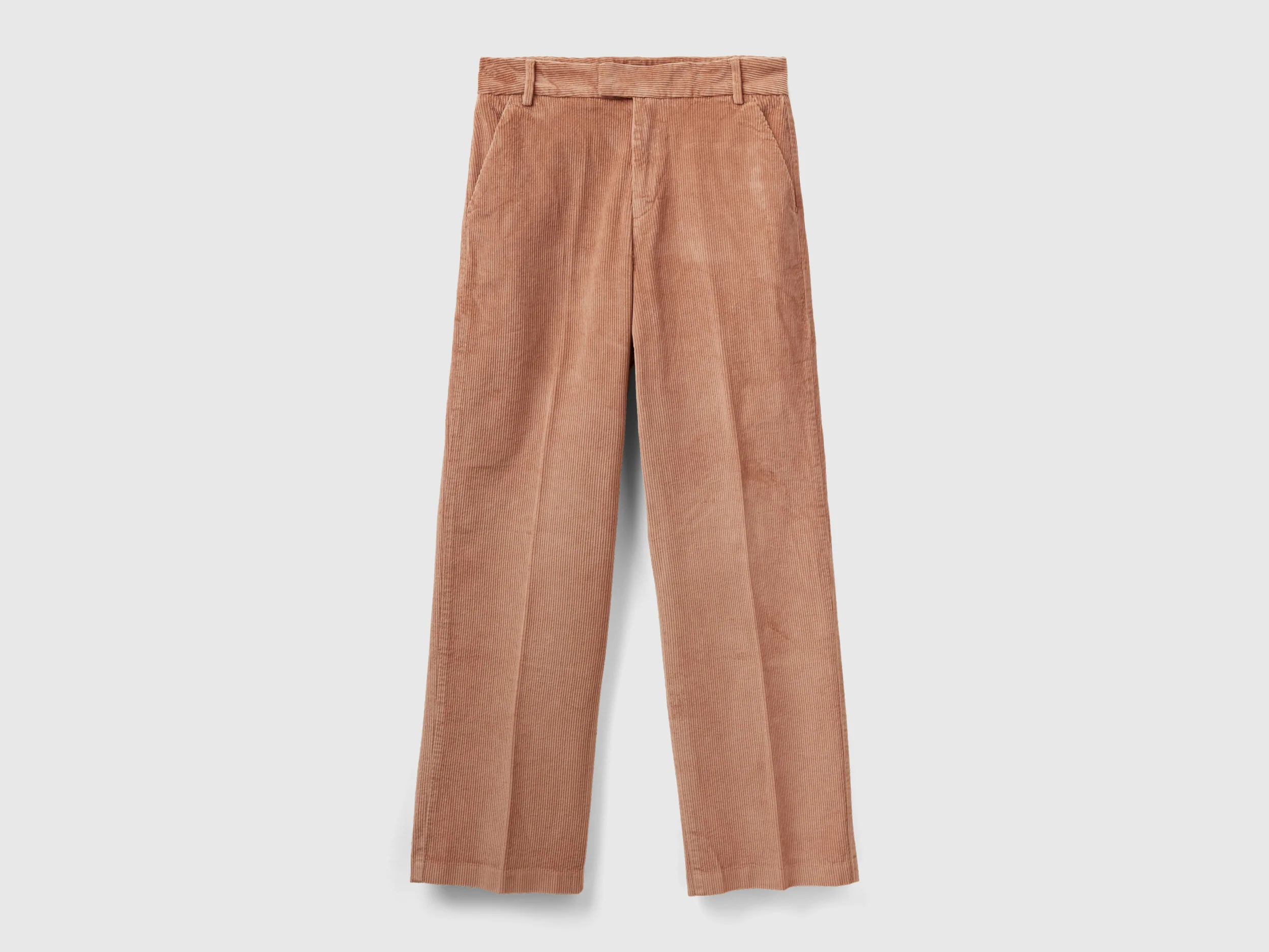 Pantaloni straight in velluto a coste