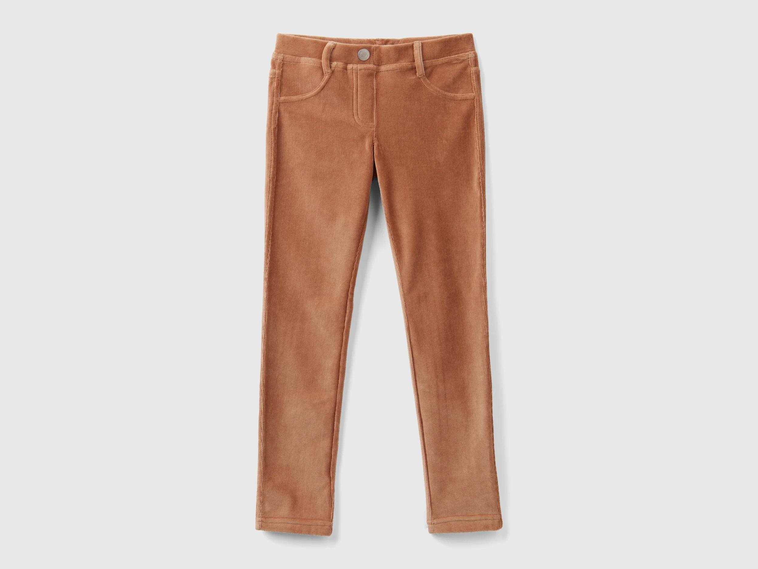 Pantaloni super skinny in ciniglia