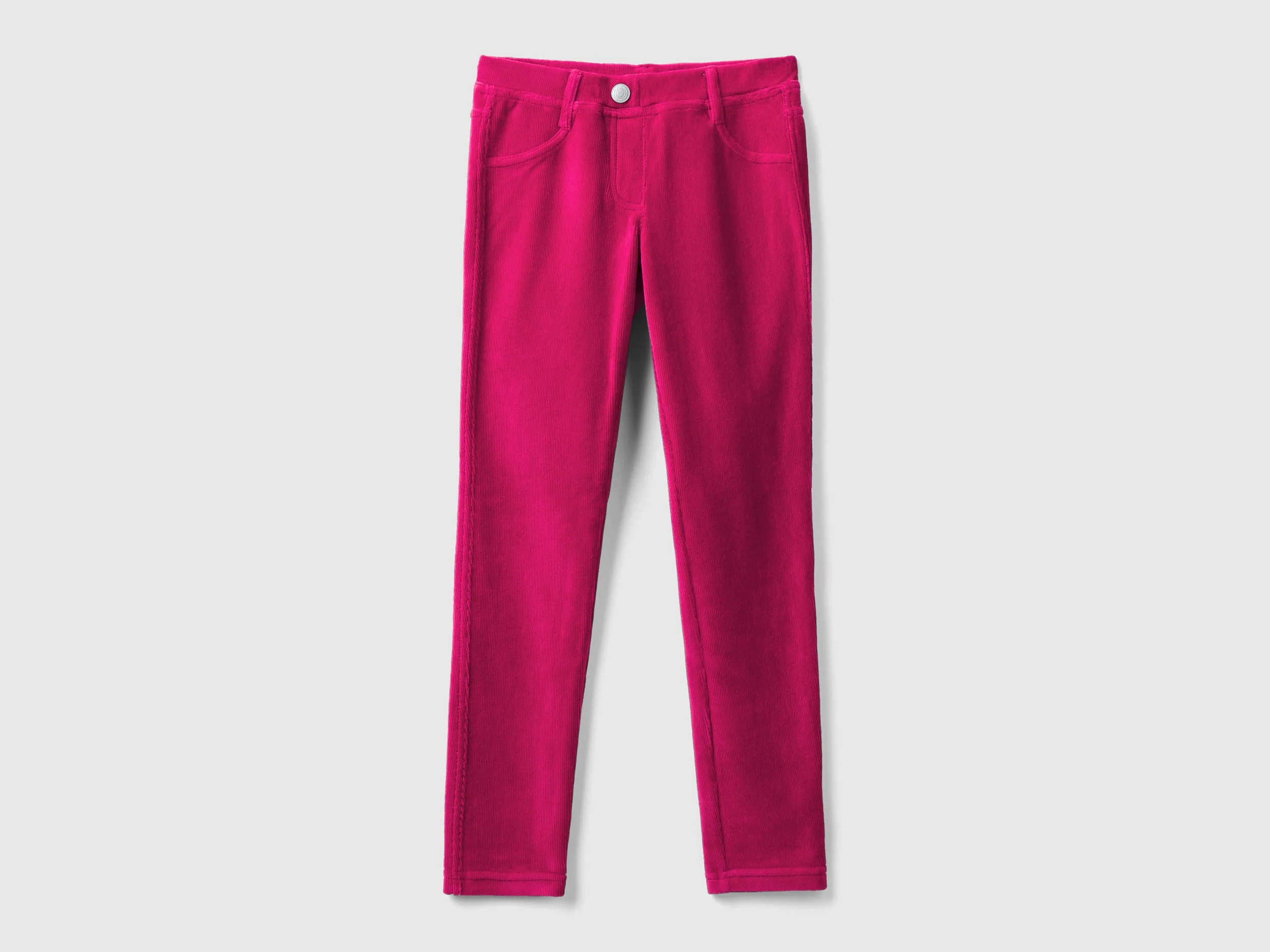Pantaloni super skinny in ciniglia