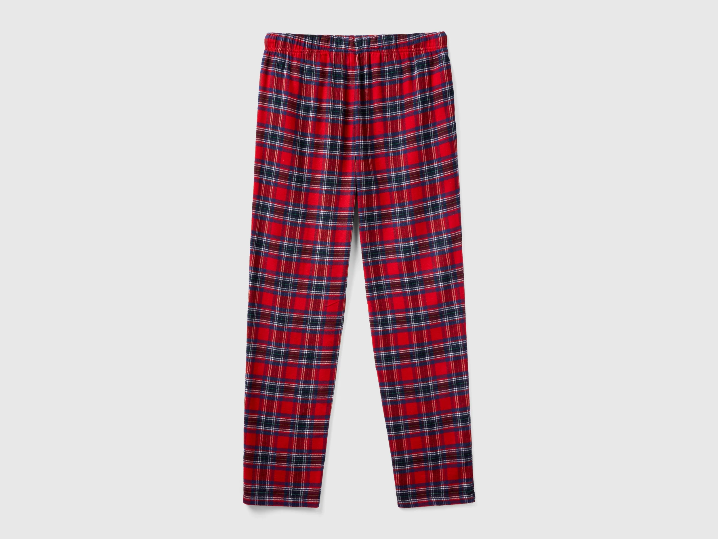 Pantaloni tartan rossi e blu - Image 2