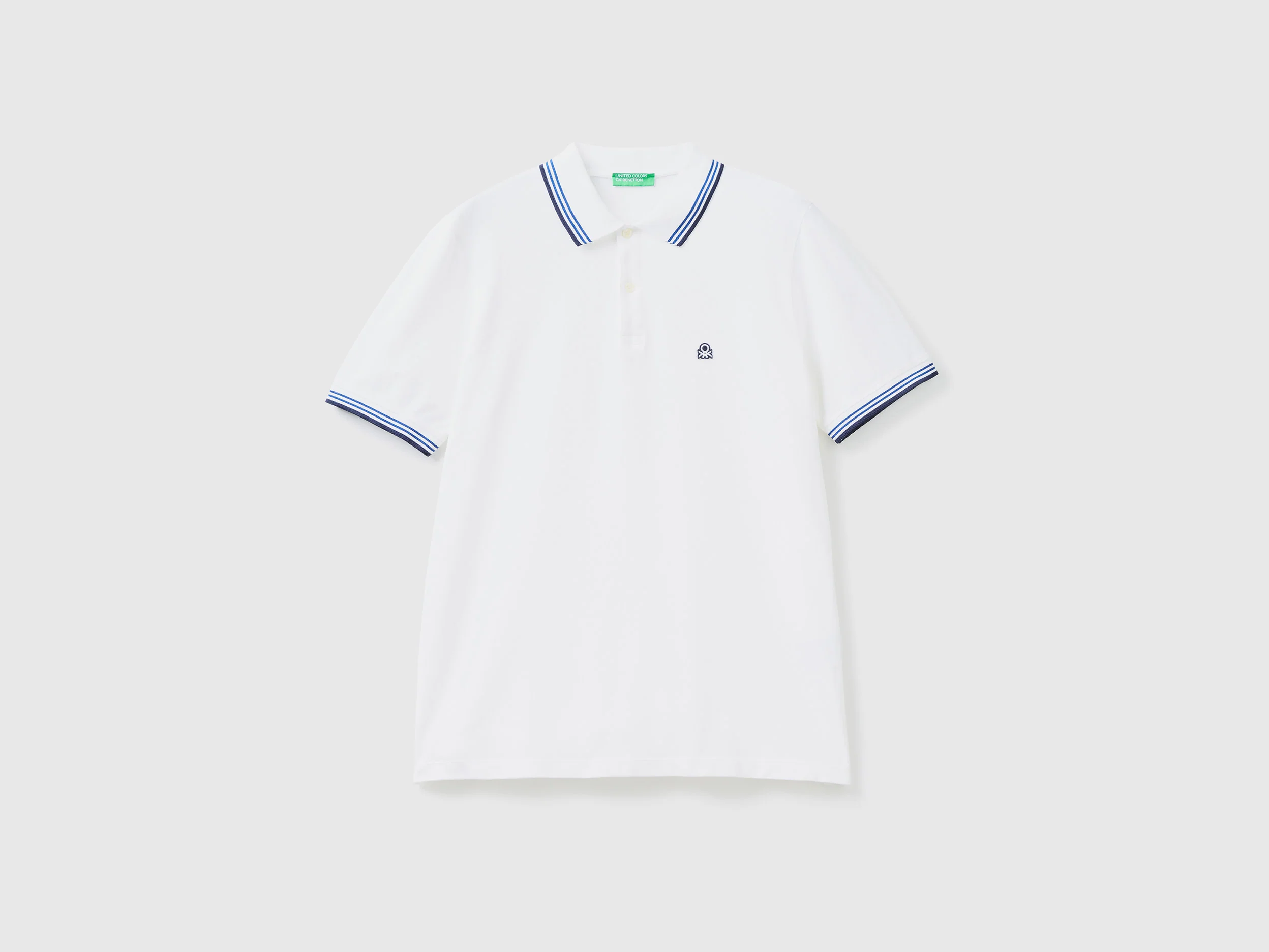 Polo a manica corta in cotone stretch