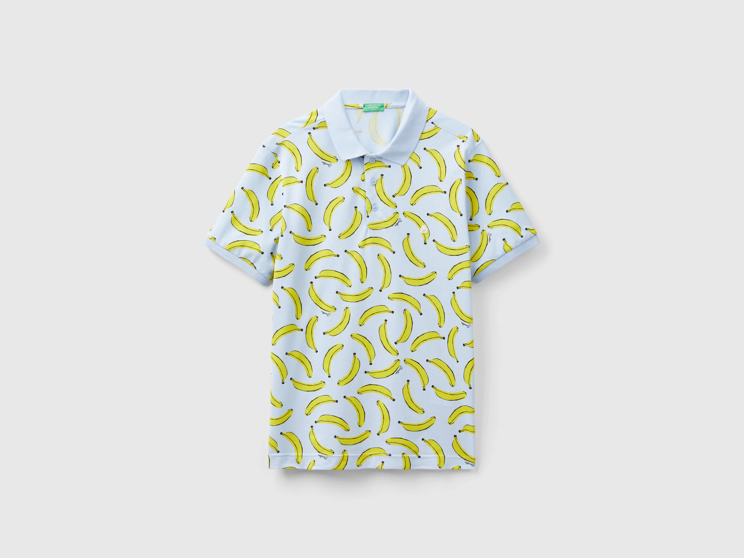 Polo con pattern banane in cotone