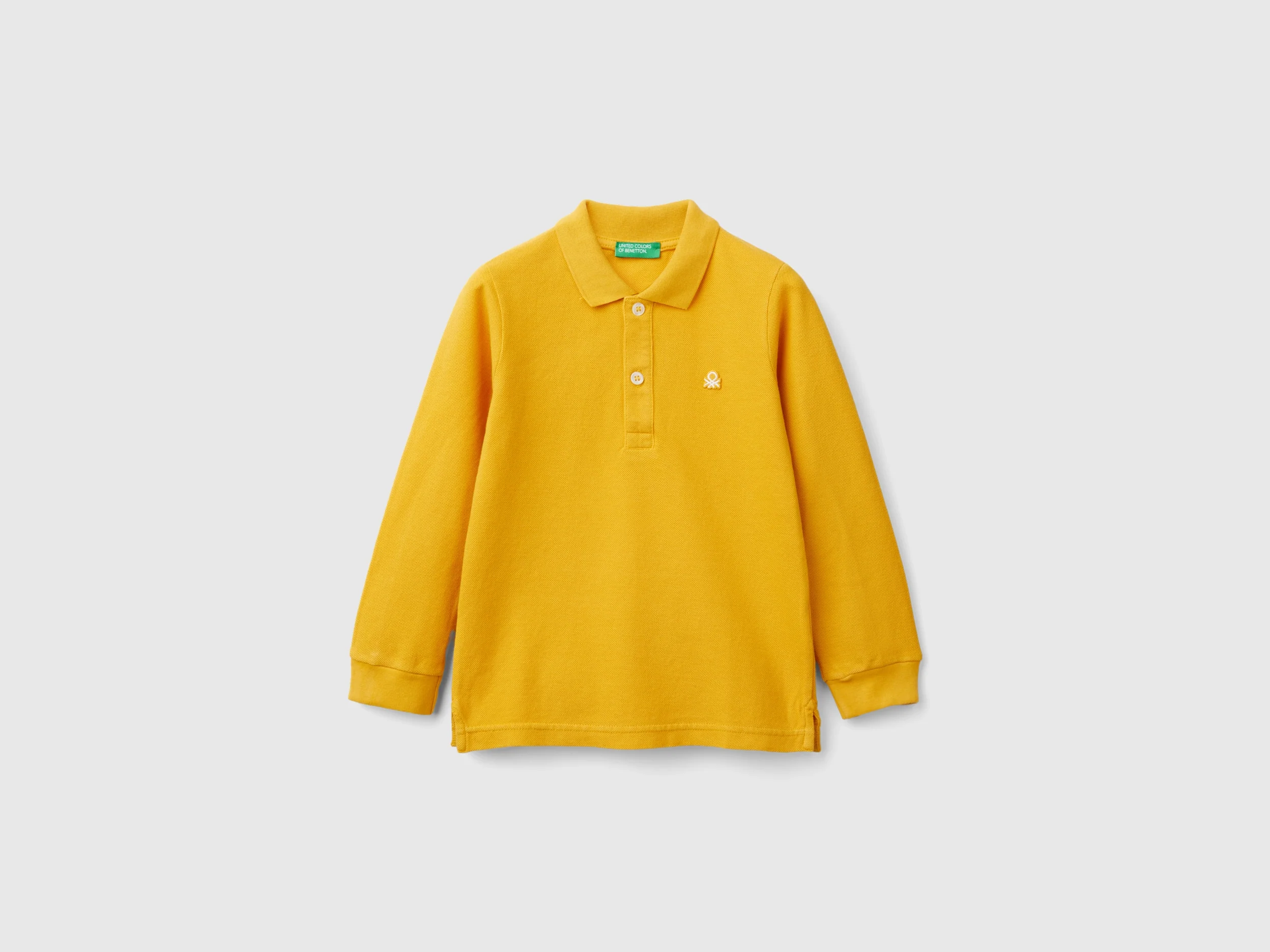 Polo manica lunga in cotone biologico