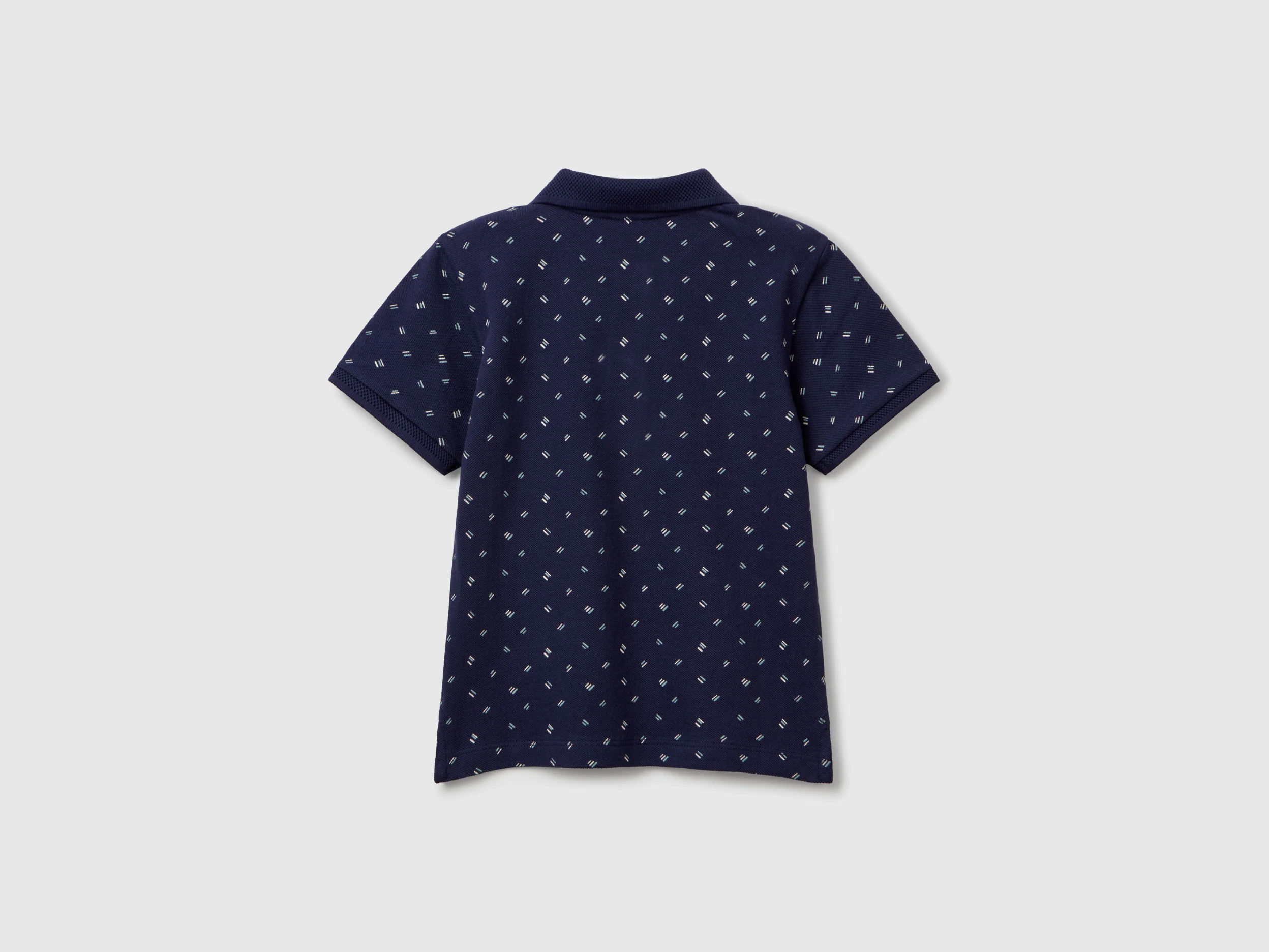Polo micro fantasia in puro cotone - Image 2