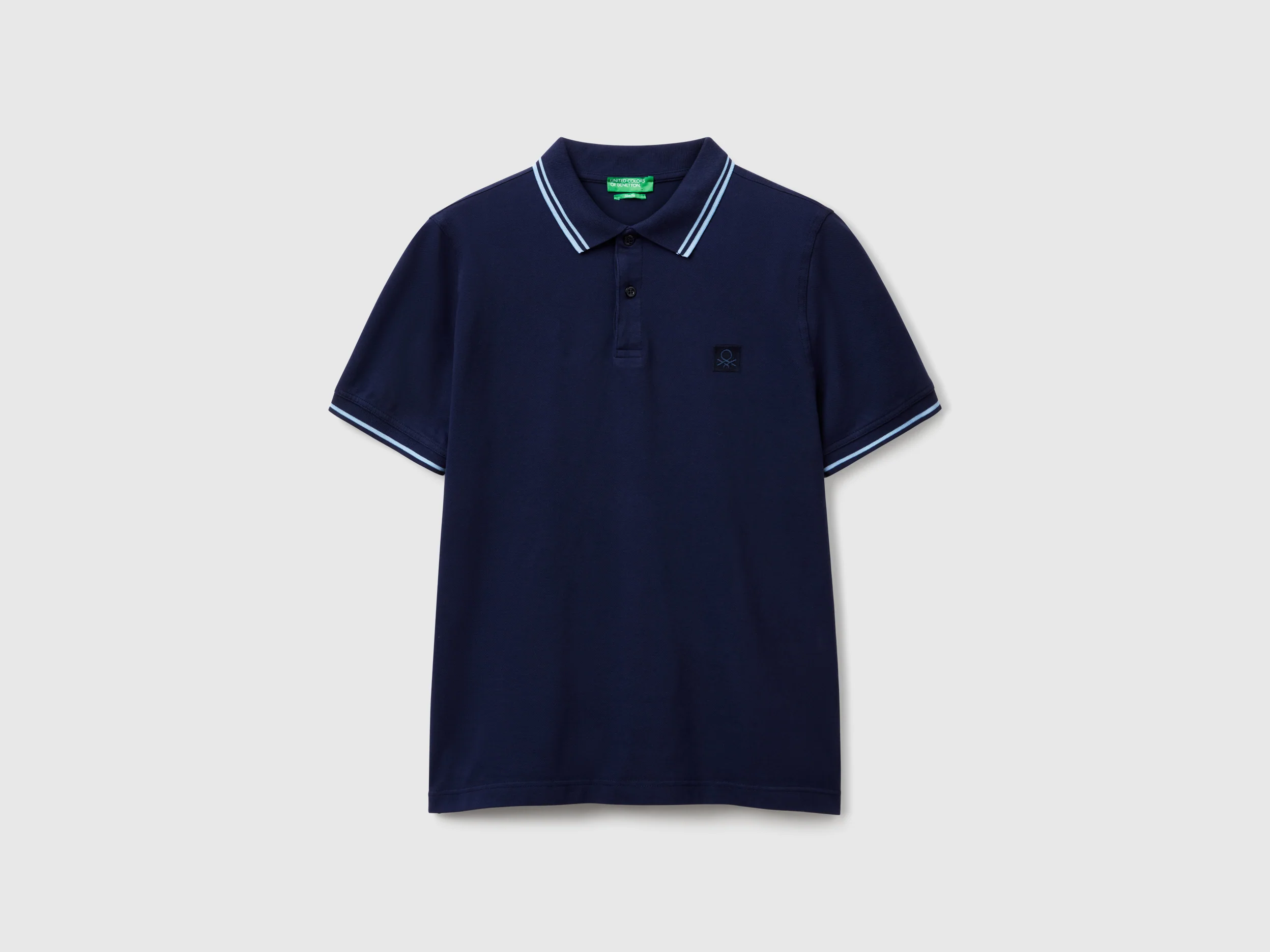 Polo slim fit blu notte