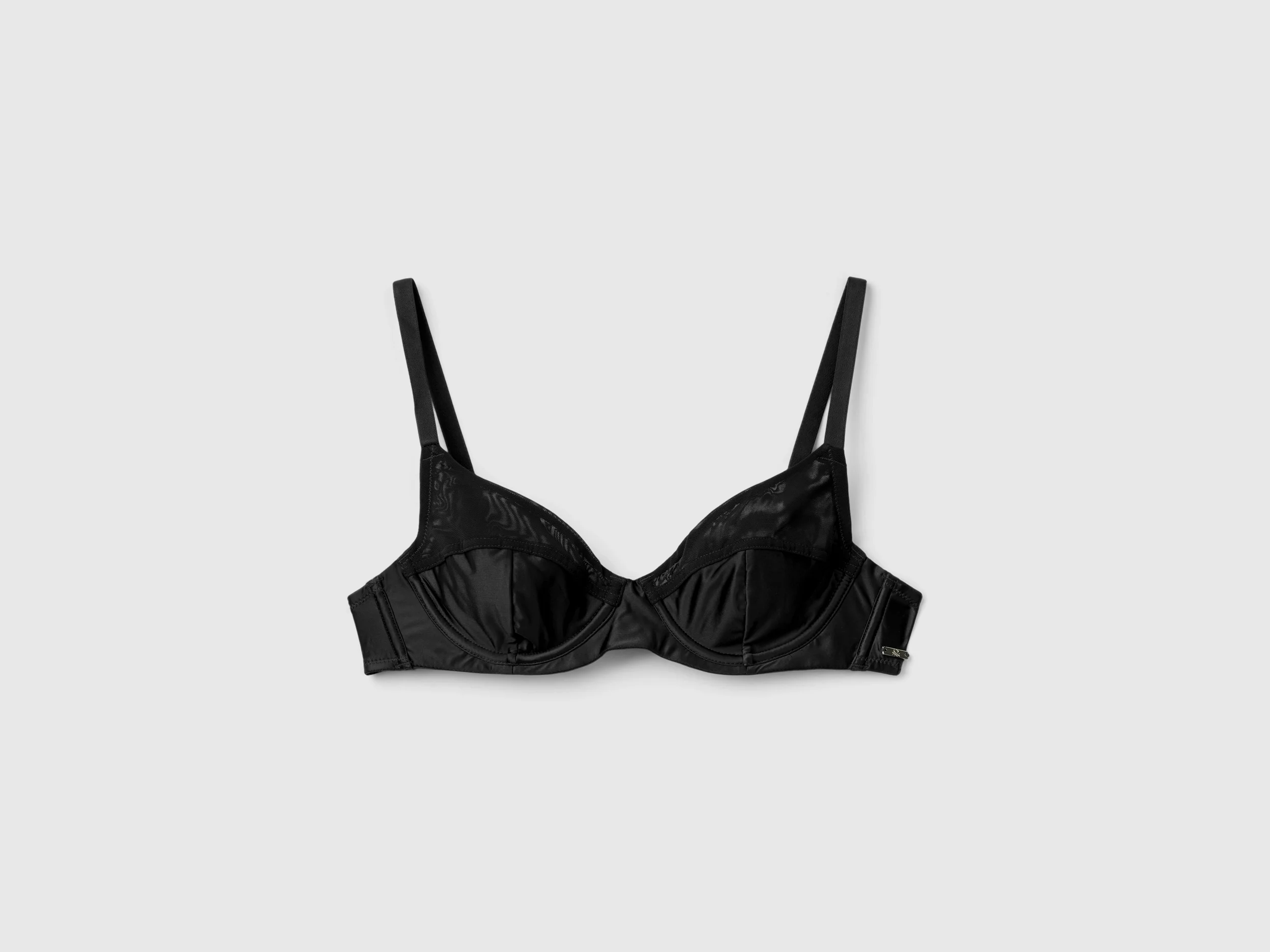 Reggiseno a balconcino in tessuto lucido