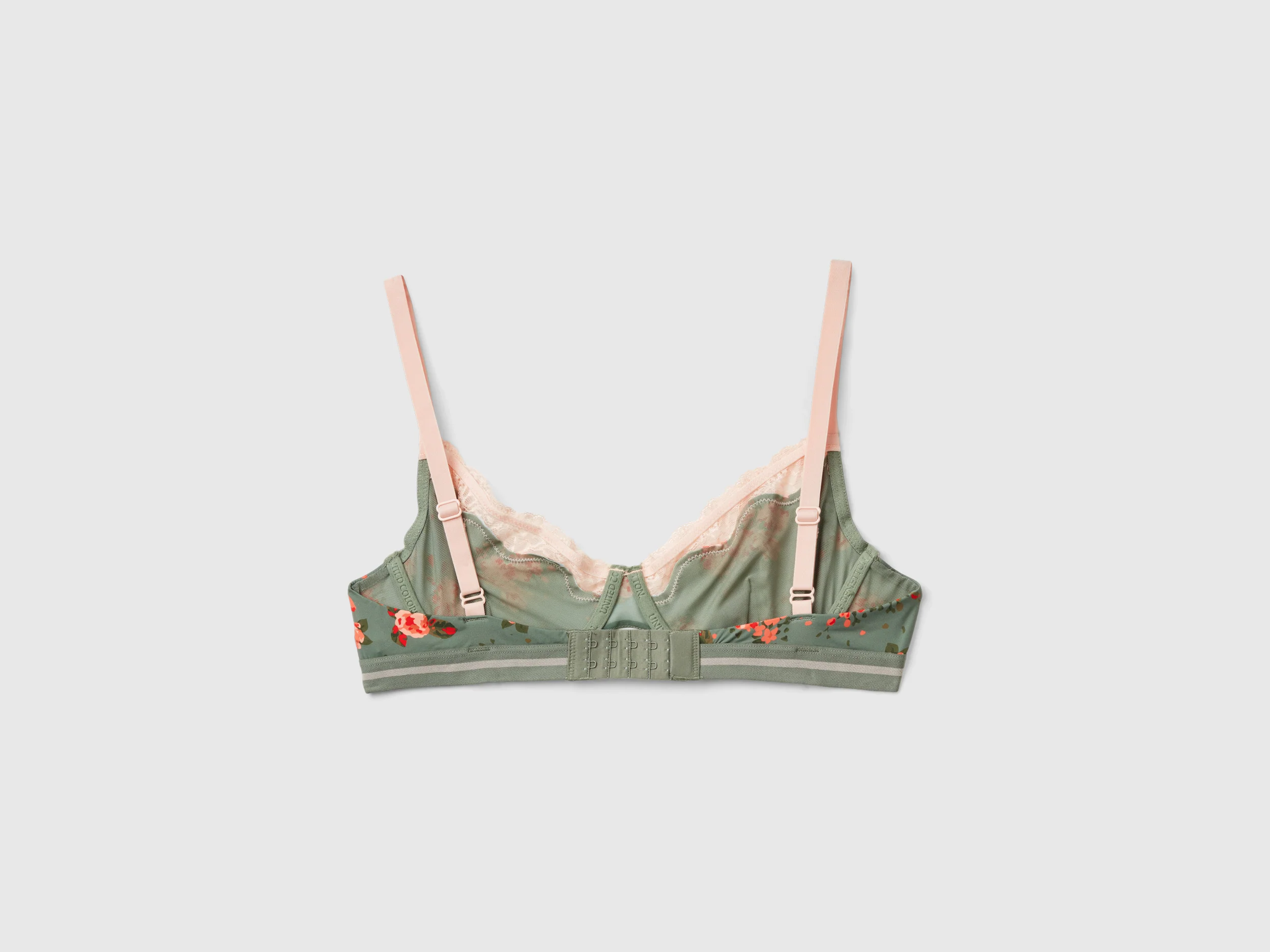 Reggiseno in charmeuse con stampa fiori - Image 2