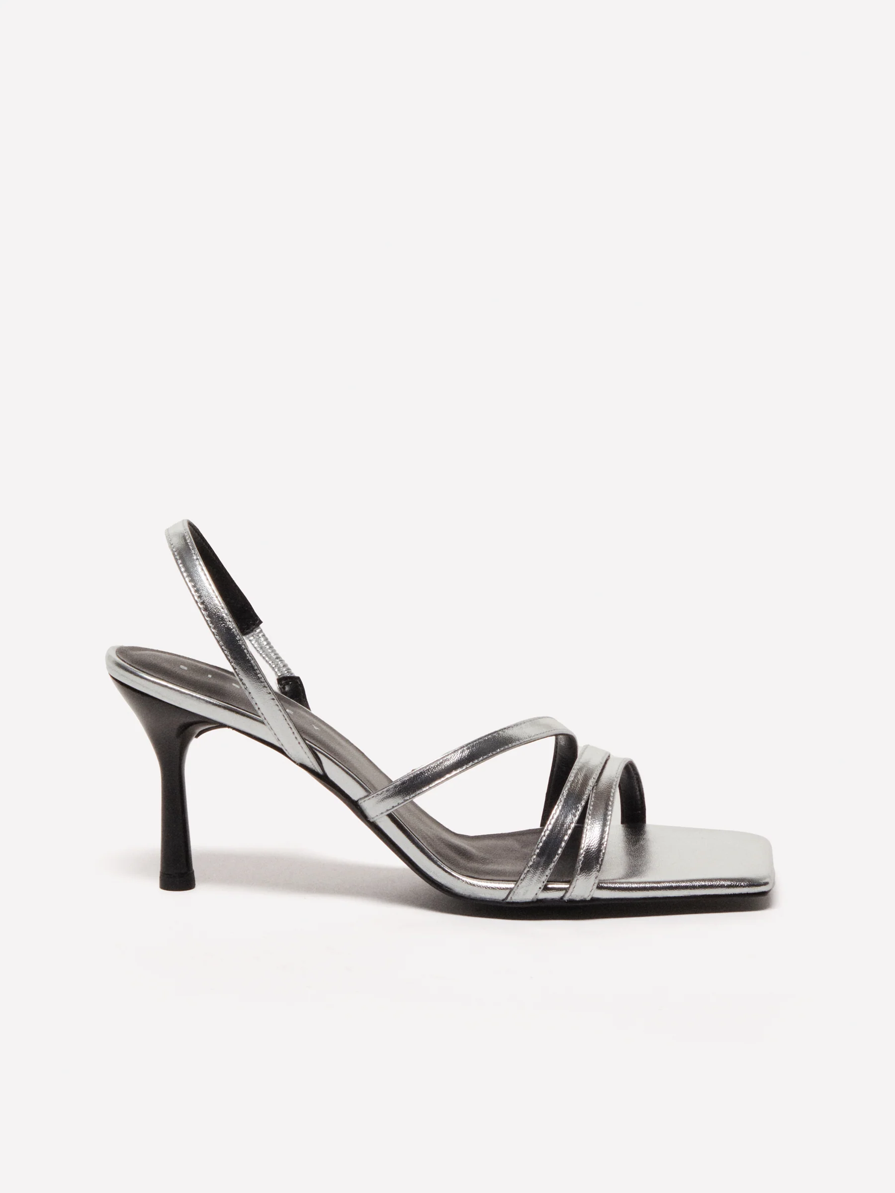 Sandali argentati in 100% pelle - Image 3
