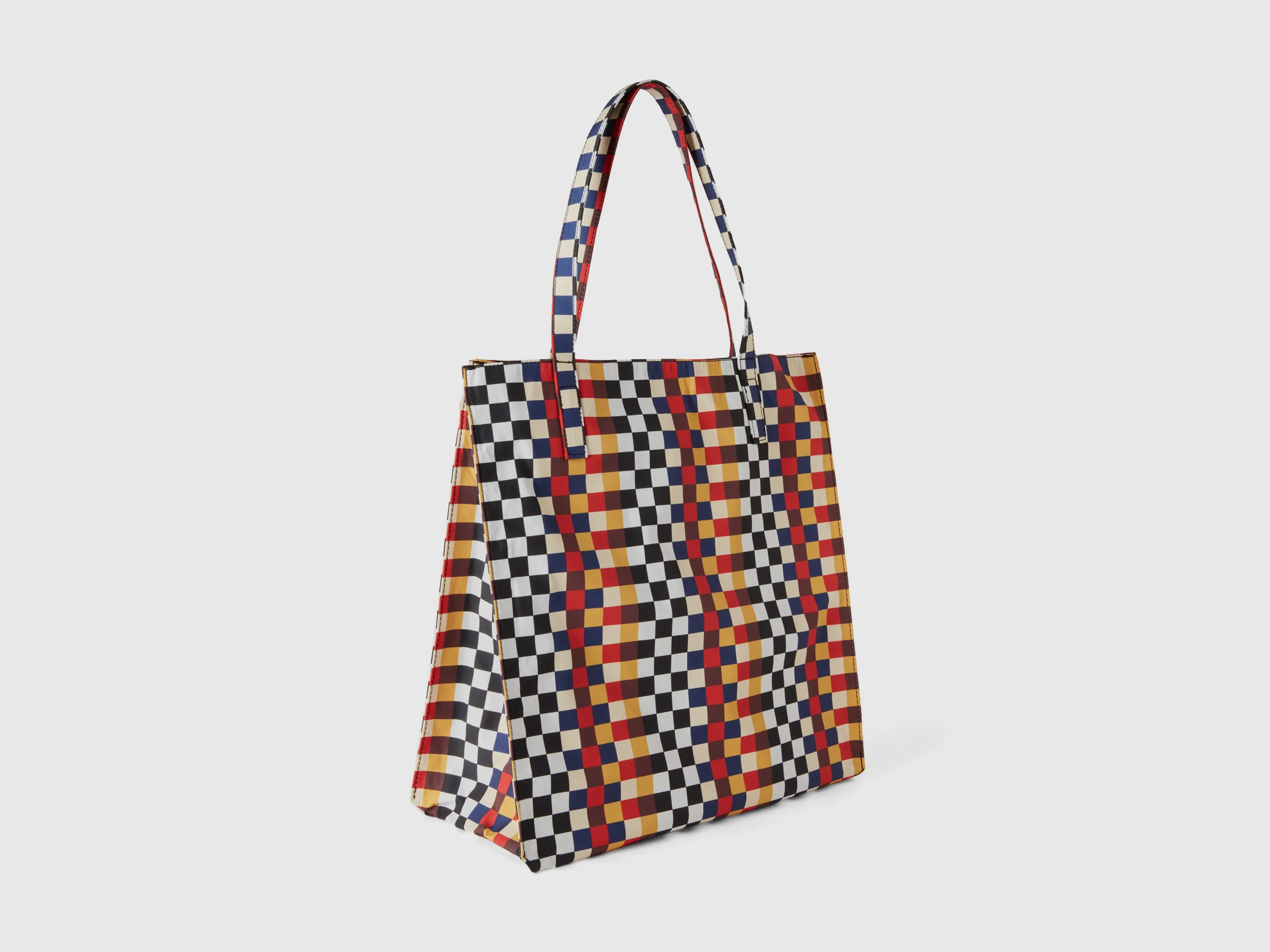 Shopping bag a quadri - Image 2
