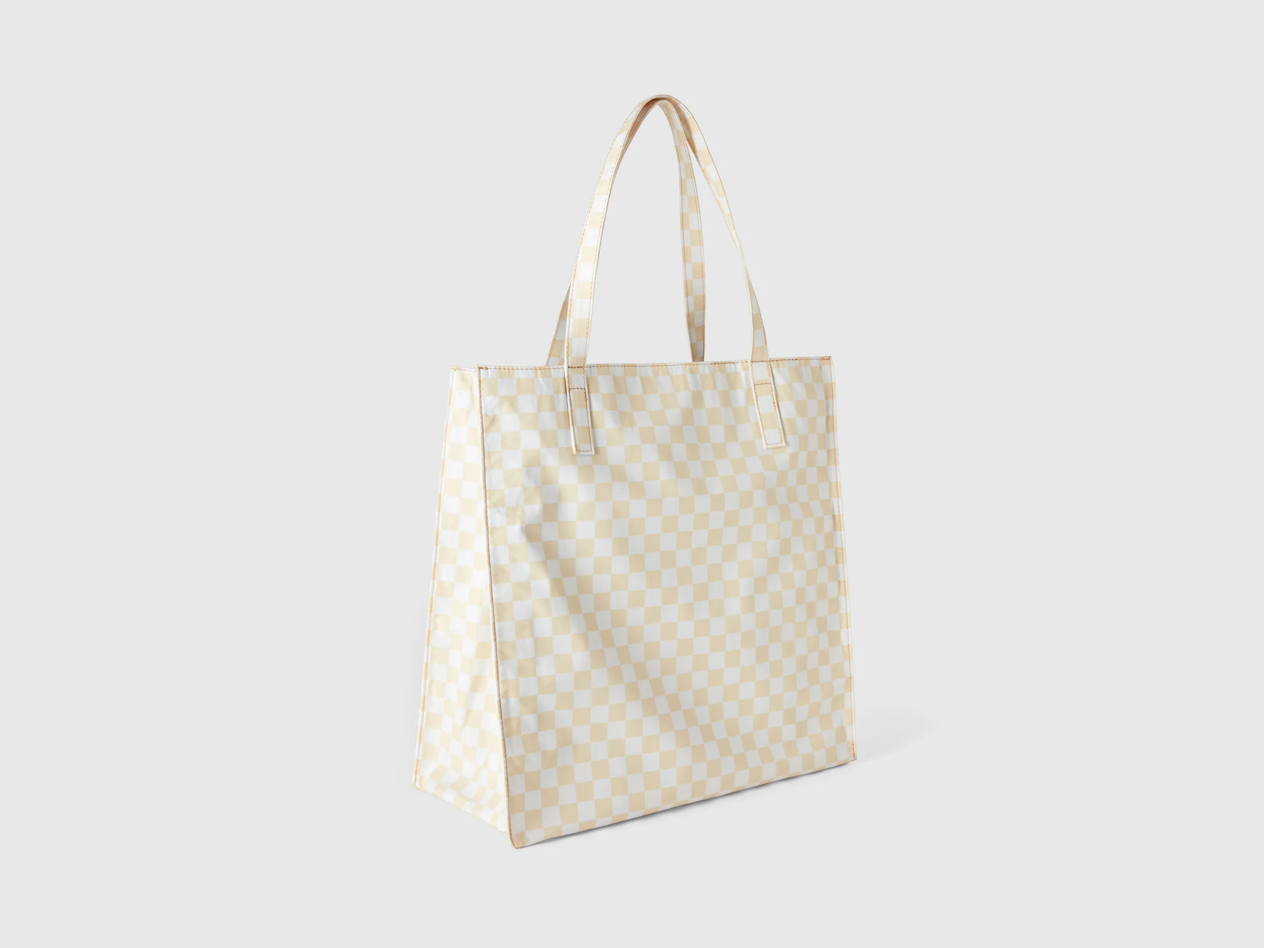 Shopping bag a quadri e - Image 2