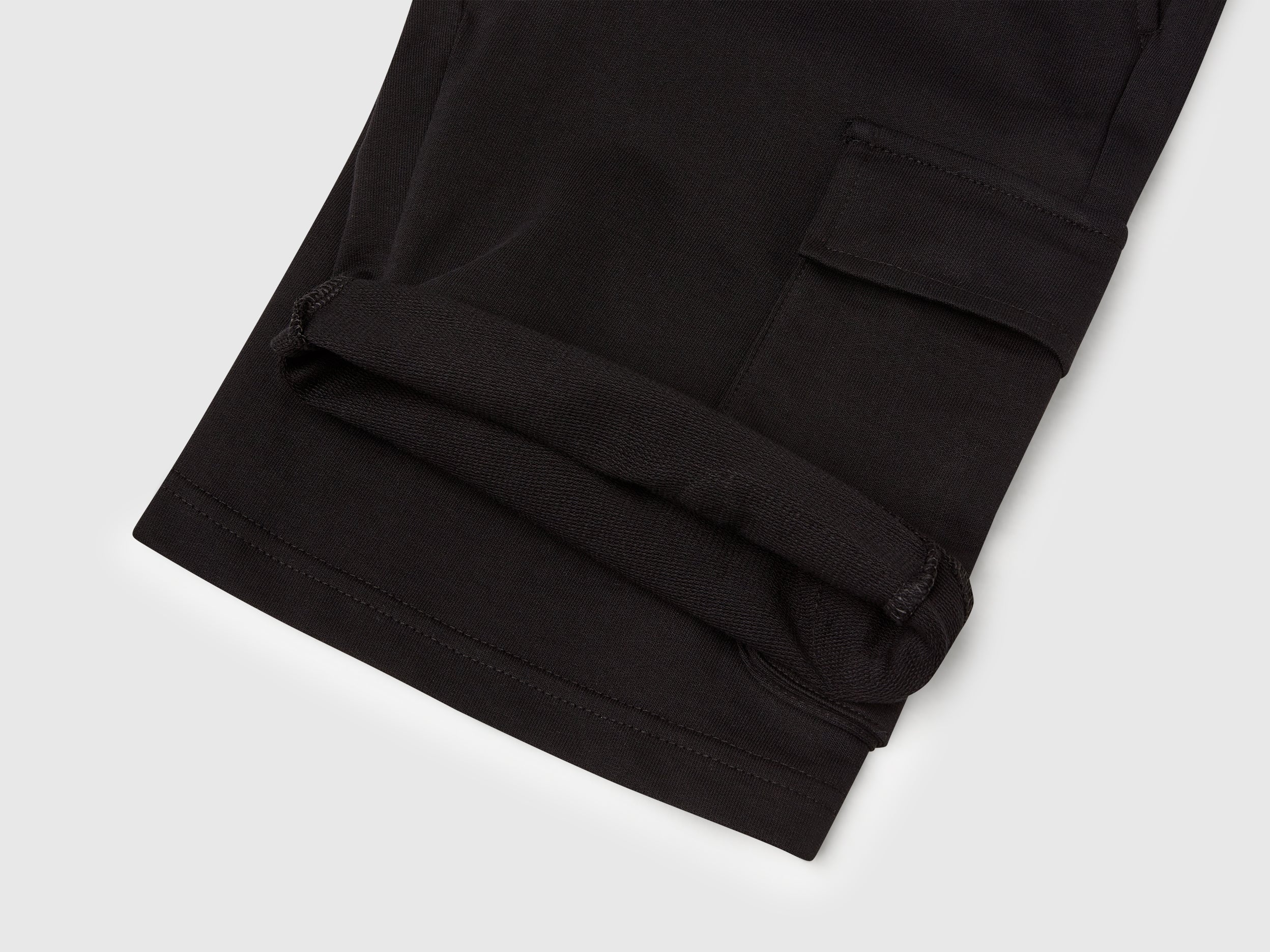 Shorts cargo in felpa leggera - Image 3