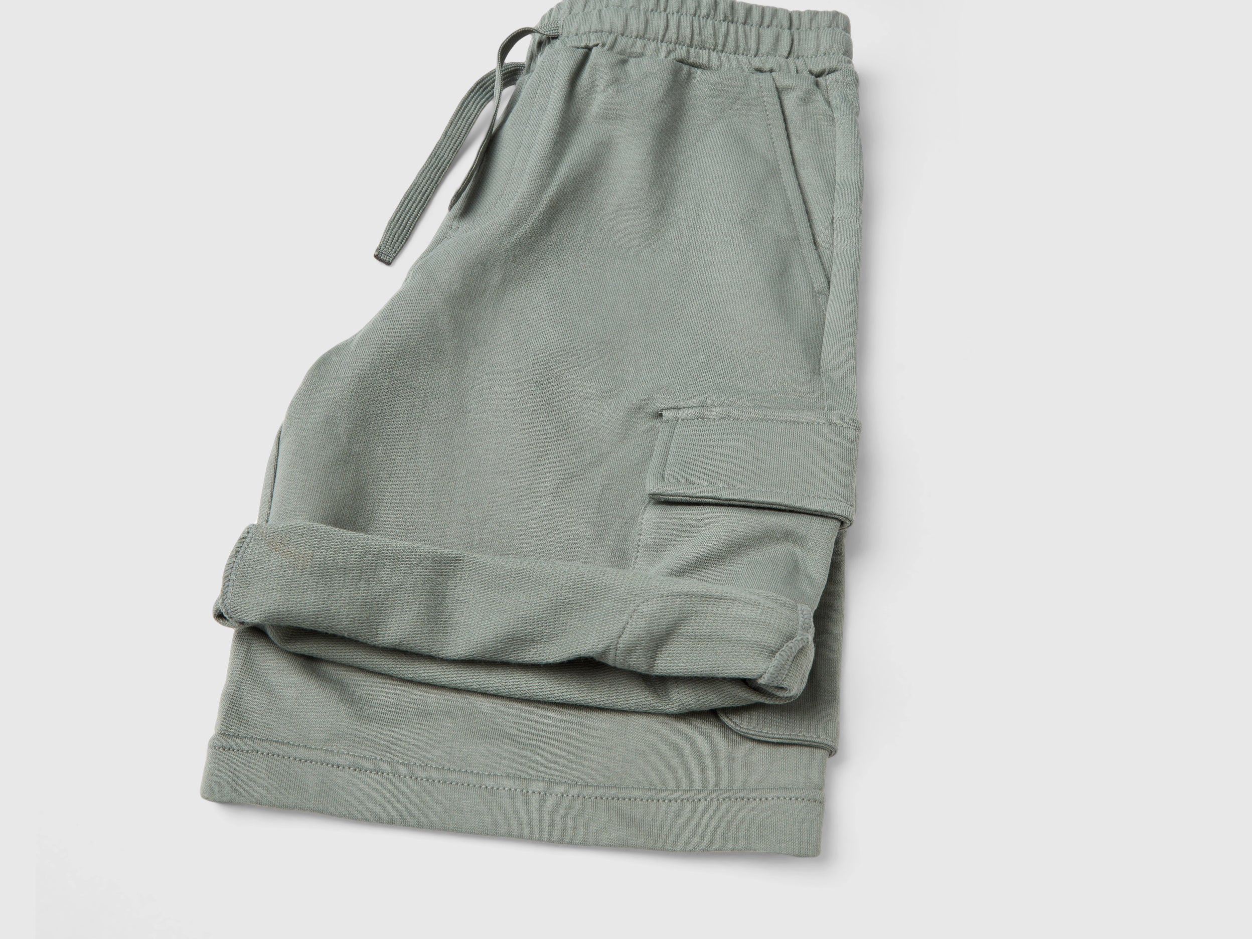 Shorts cargo in felpa leggera - Image 3