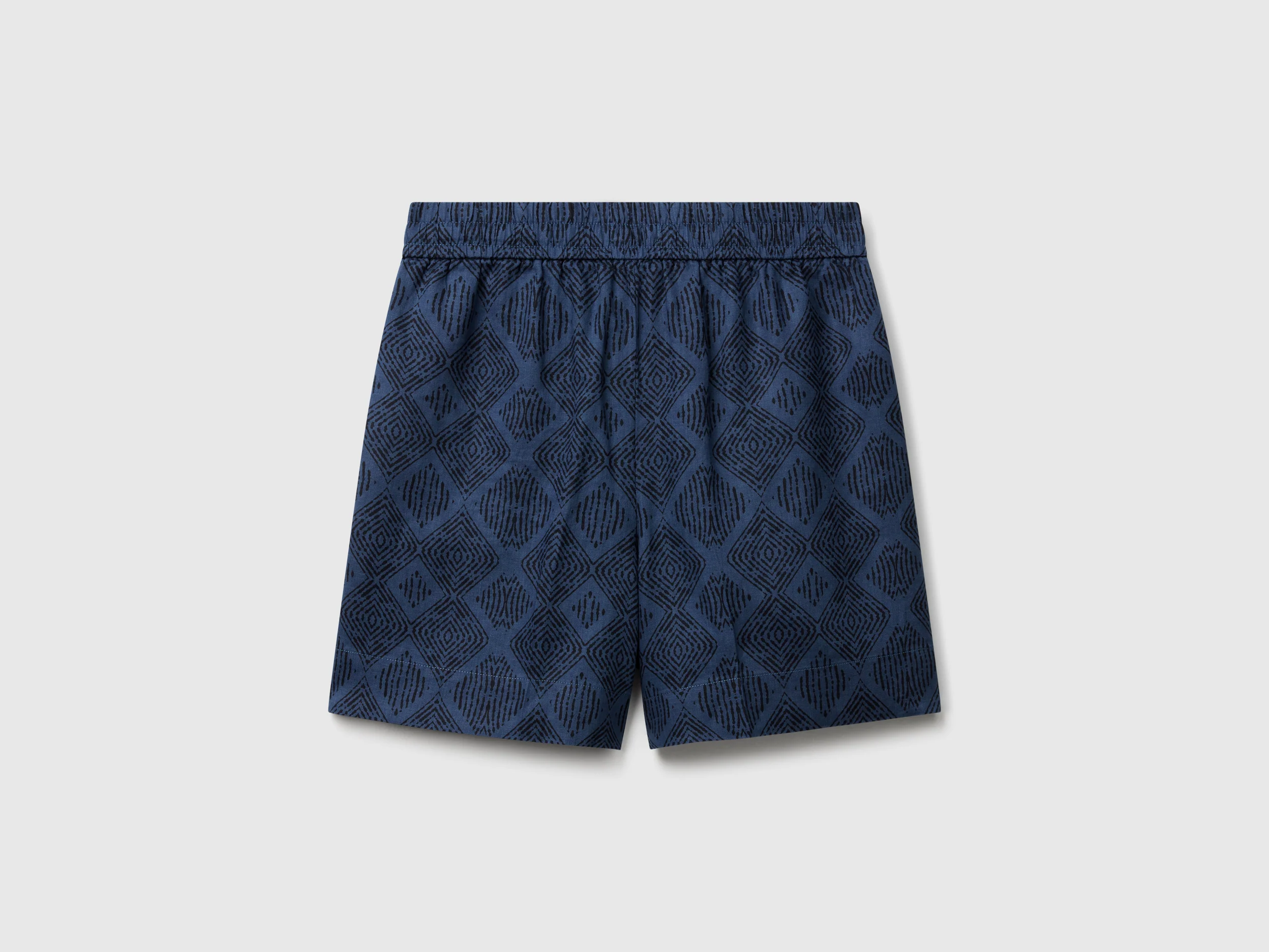 Shorts in lino stampato - Image 2