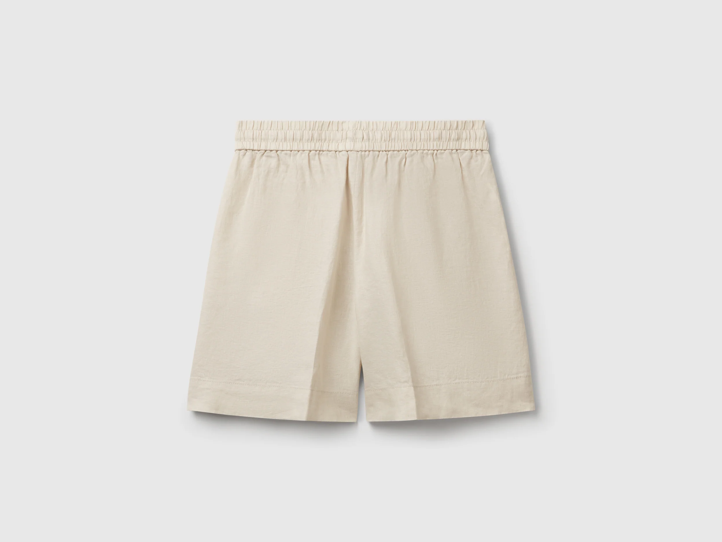 Shorts in puro lino con coulisse - Image 2