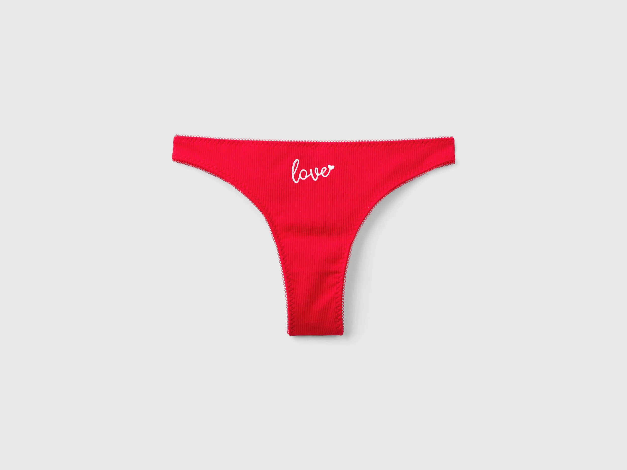 Slip natalizi rossi con ricamo lettering
