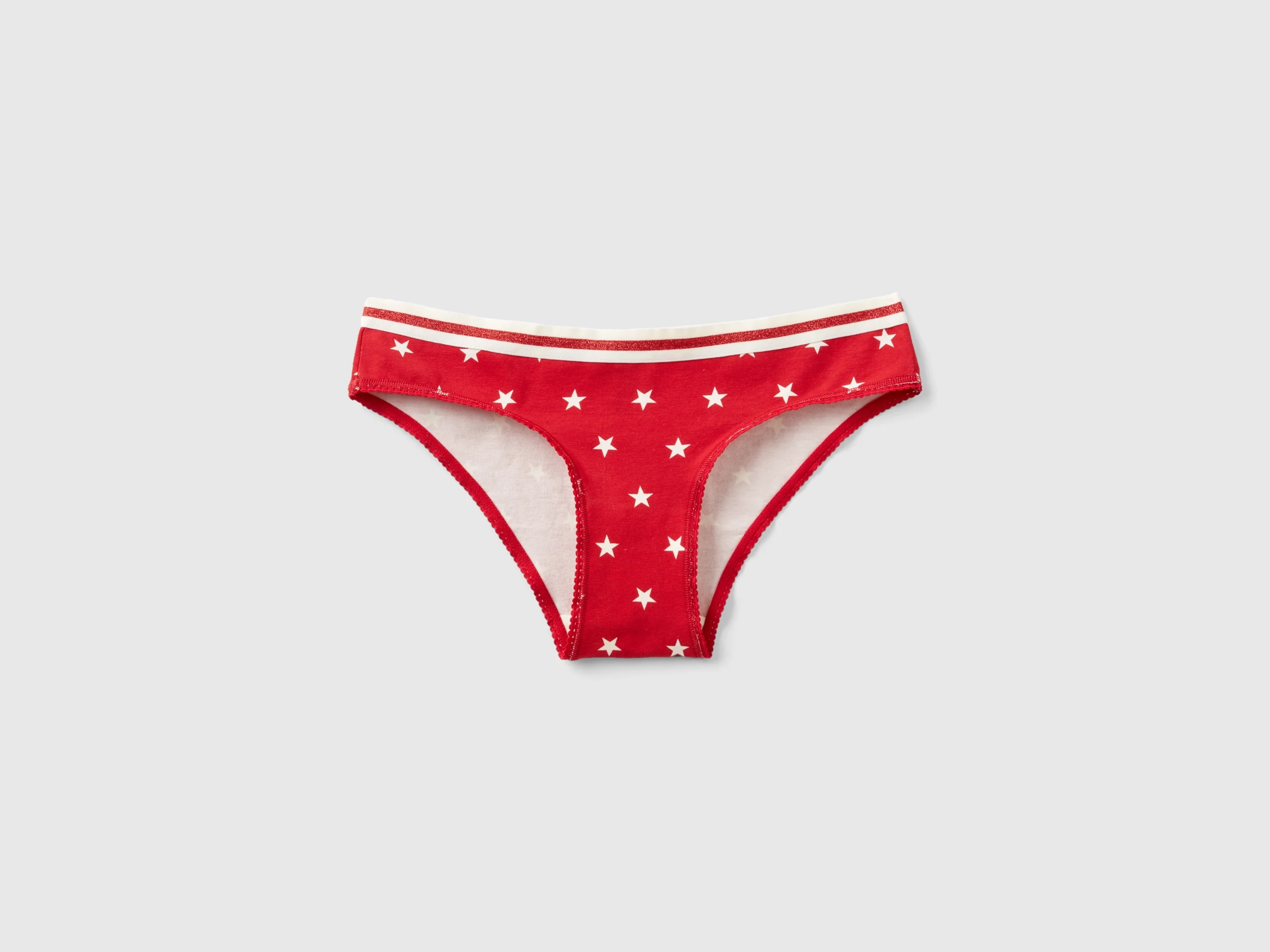Slip rossi con stampa stelle
