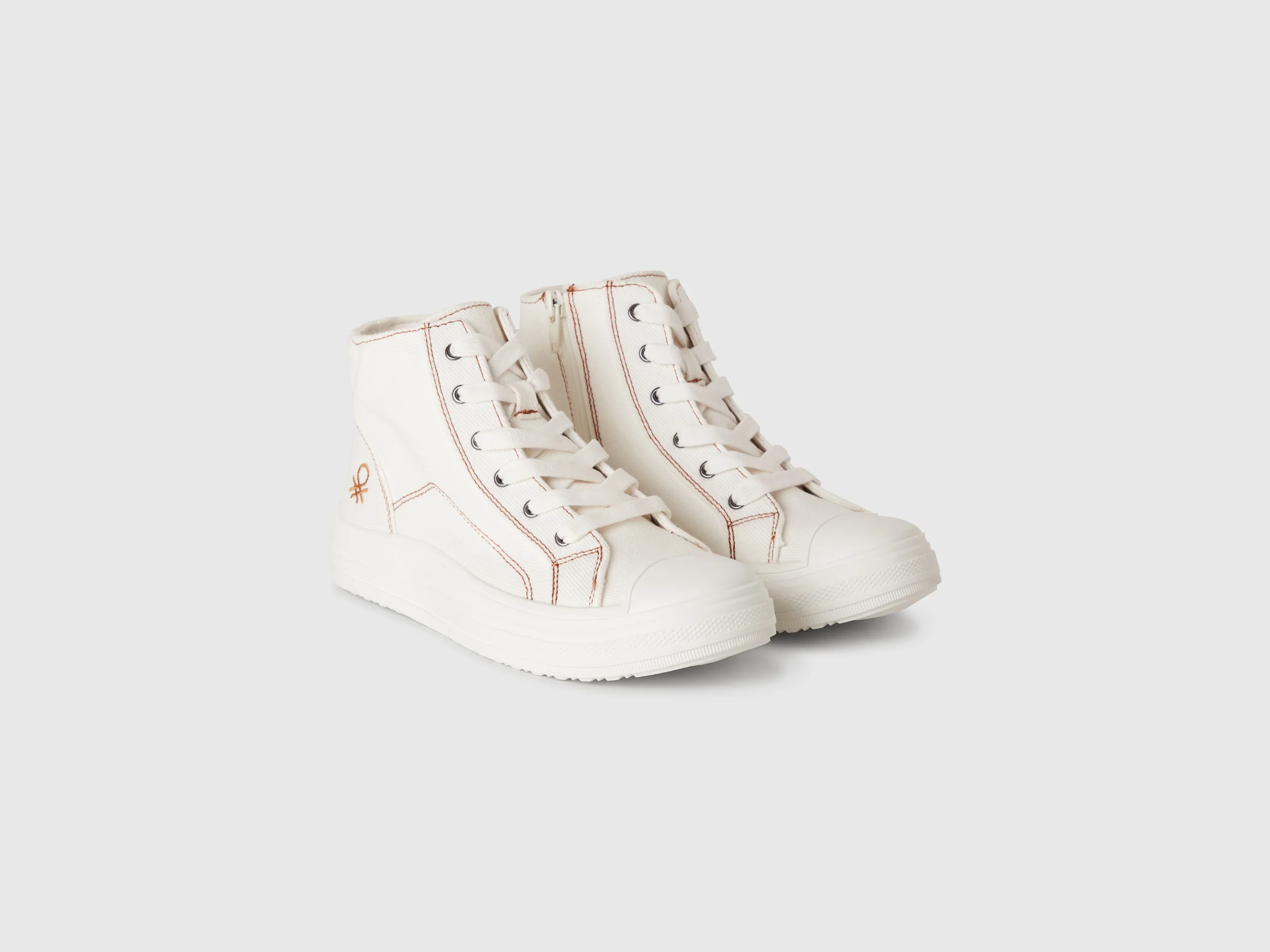 Sneakers alte effetto denim - Image 3
