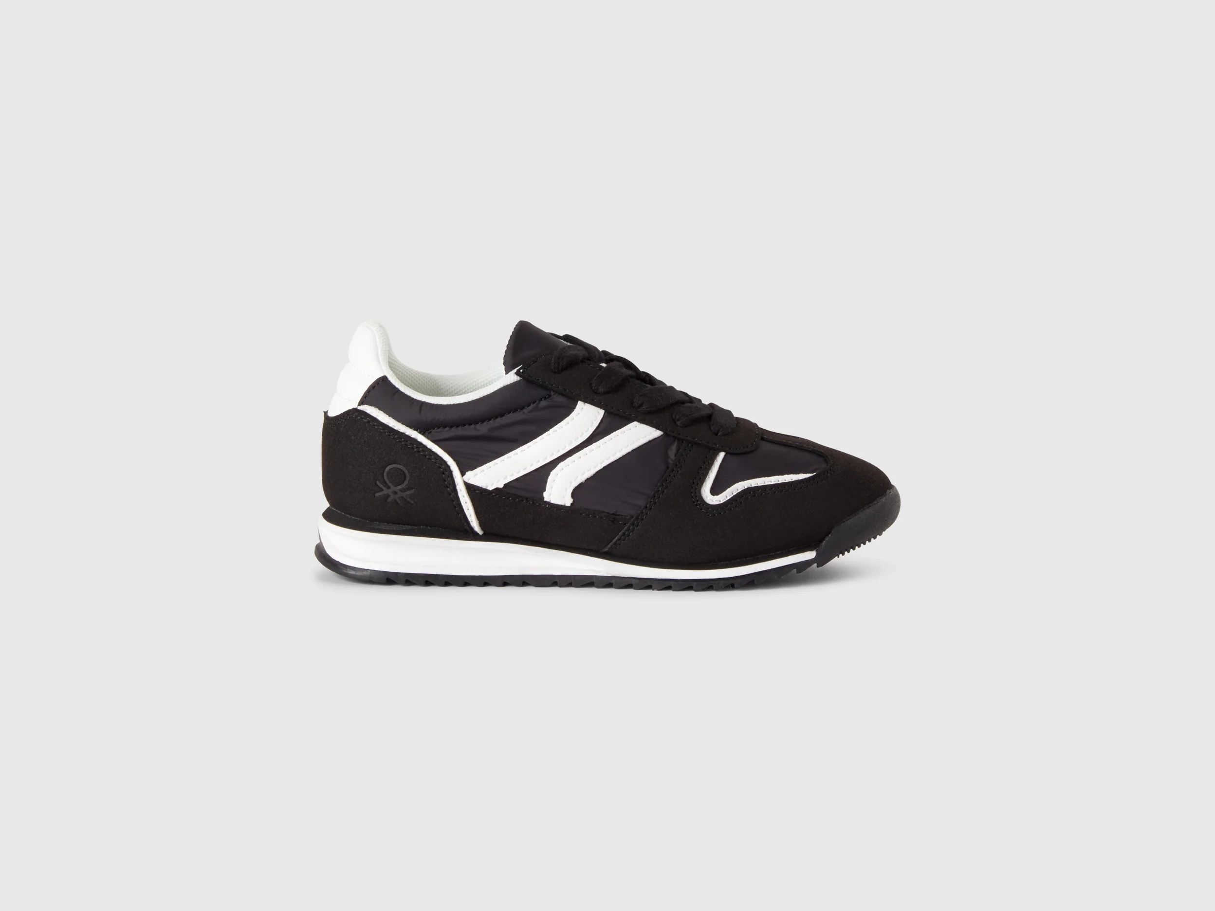 Sneakers in nylon e tessuto scamosciato