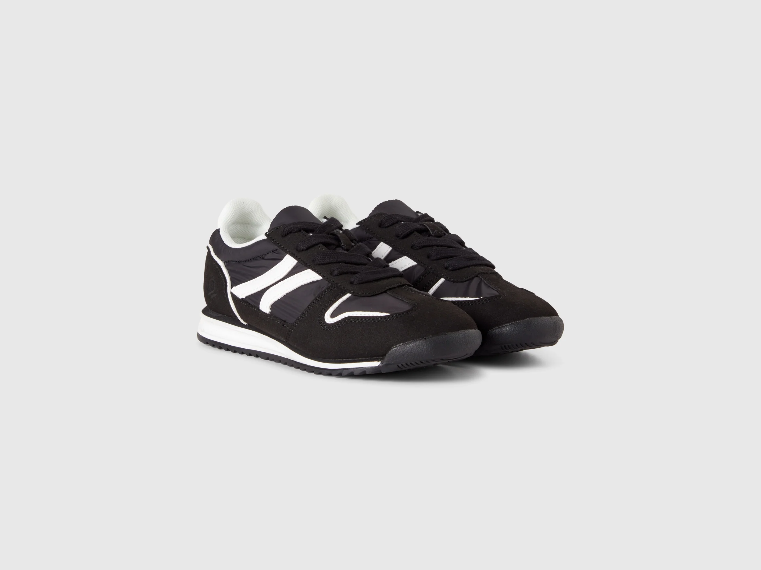Sneakers in nylon e tessuto scamosciato - Image 3