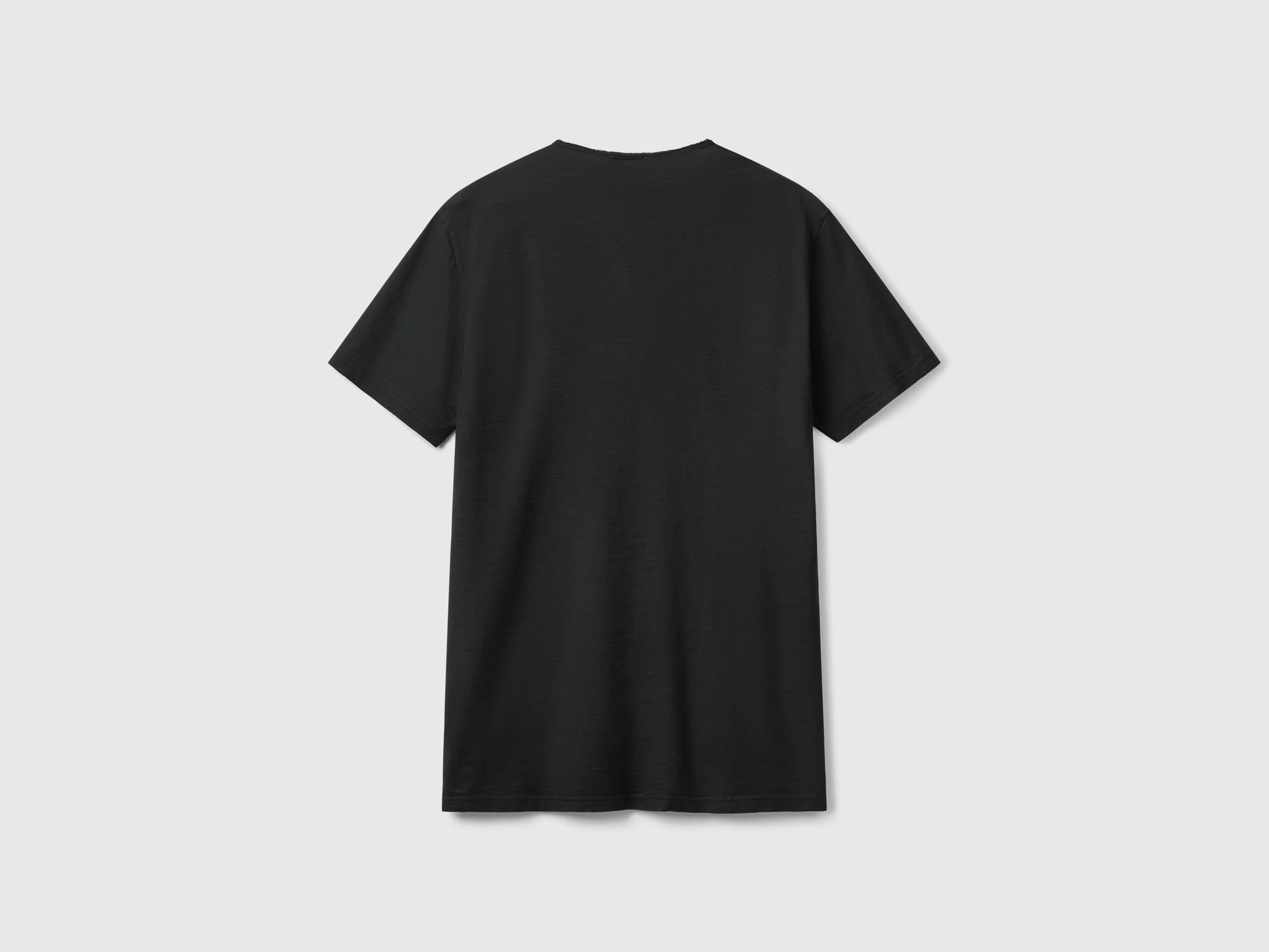 T-shirt 100% cotone con scollo a V - Image 2
