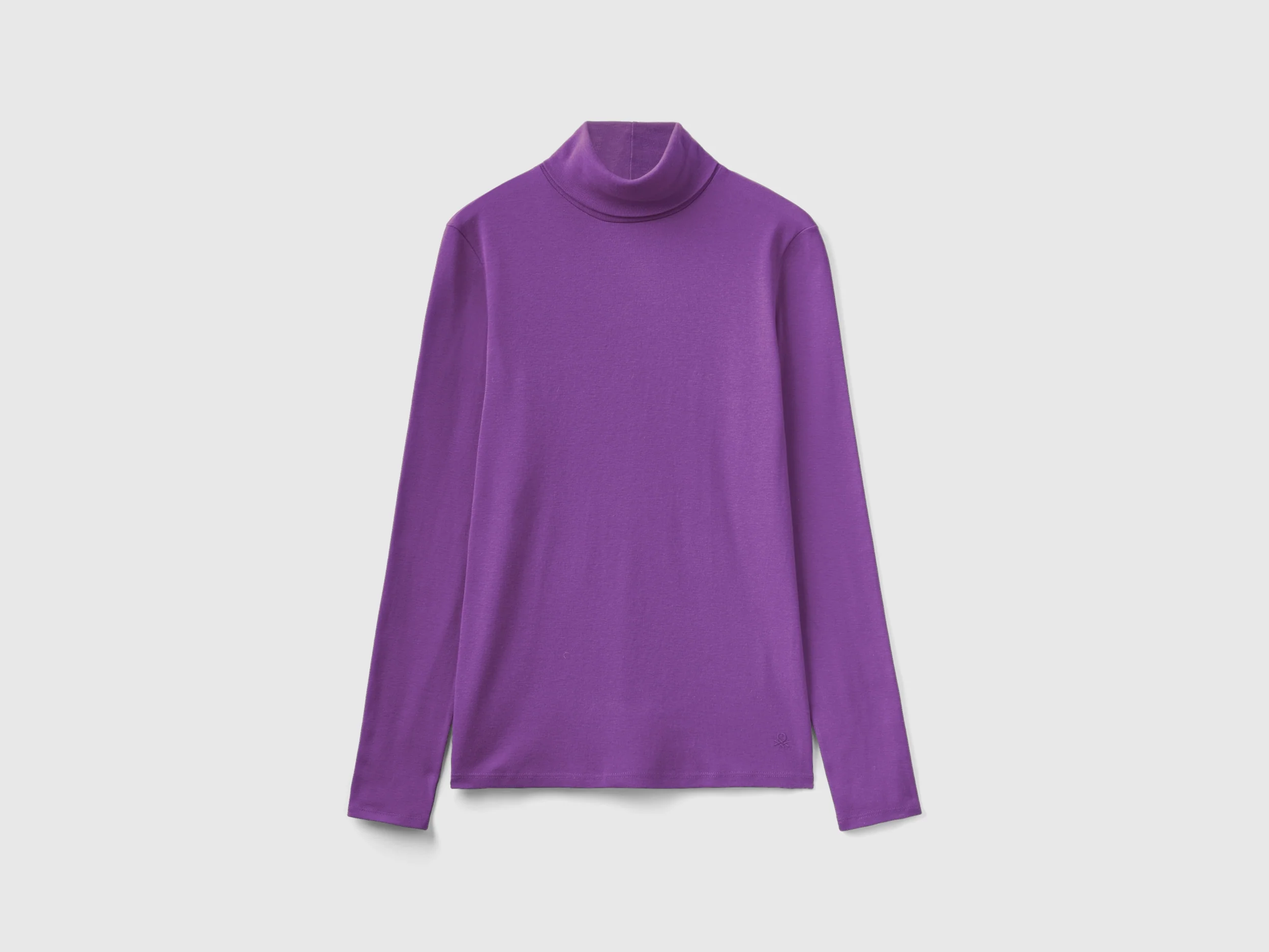T-shirt a manica lunga con collo alto