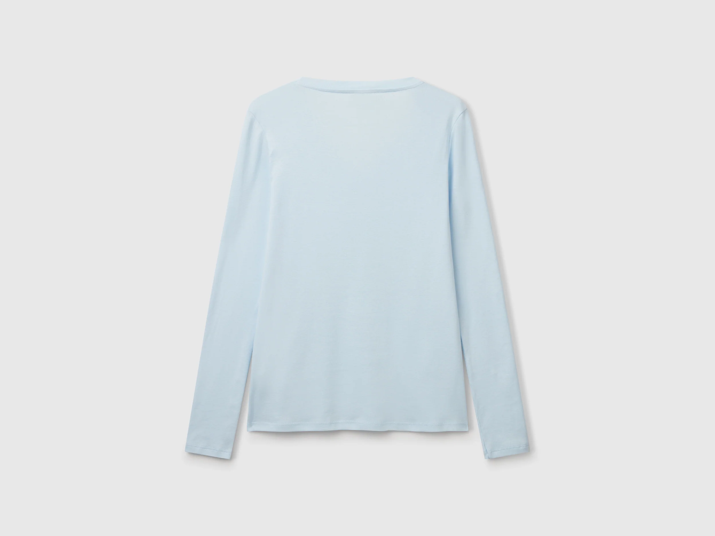 T-shirt a manica lunga con scollo a V - Image 2