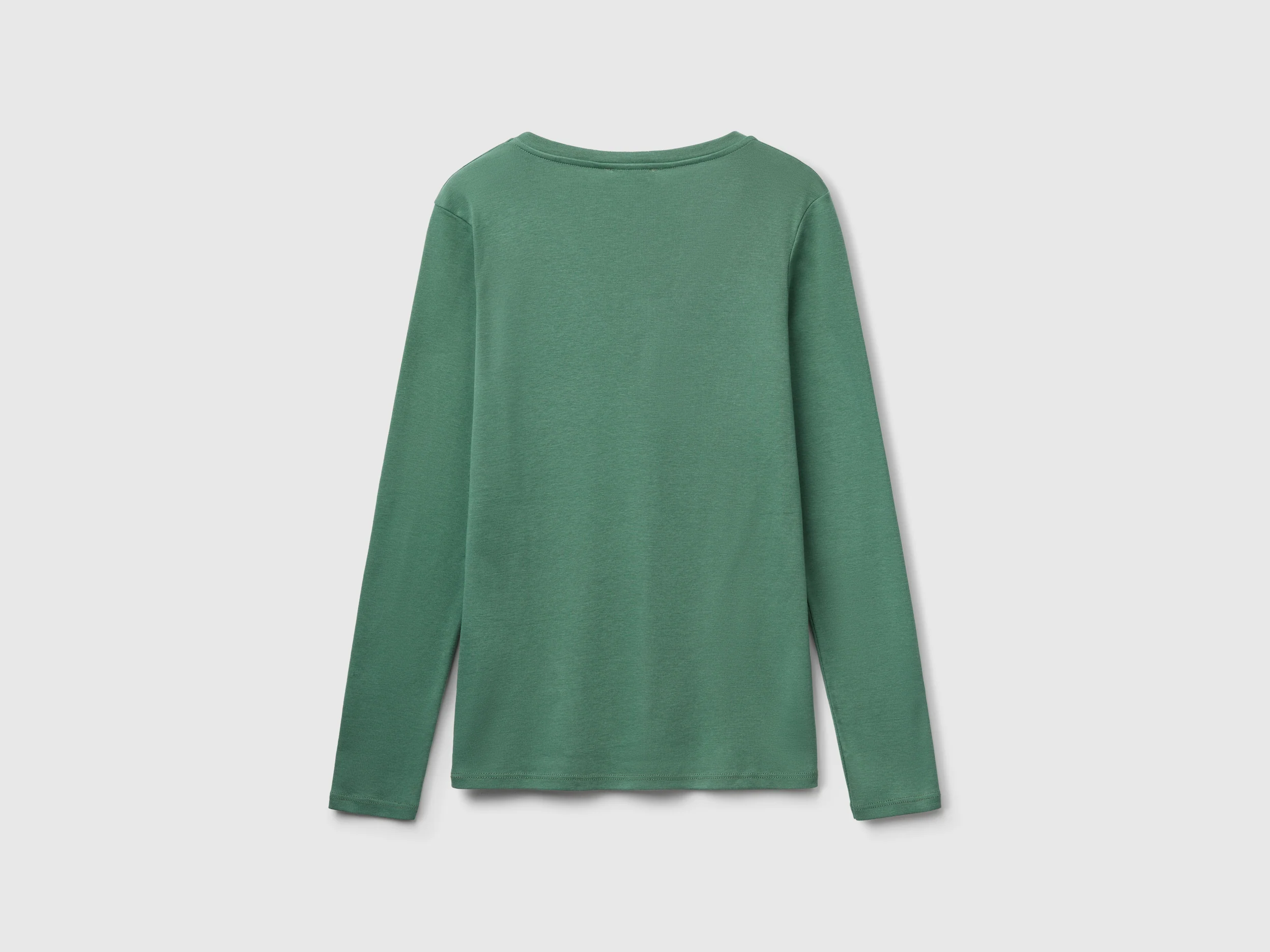 T-shirt a manica lunga con scollo a V - Image 2
