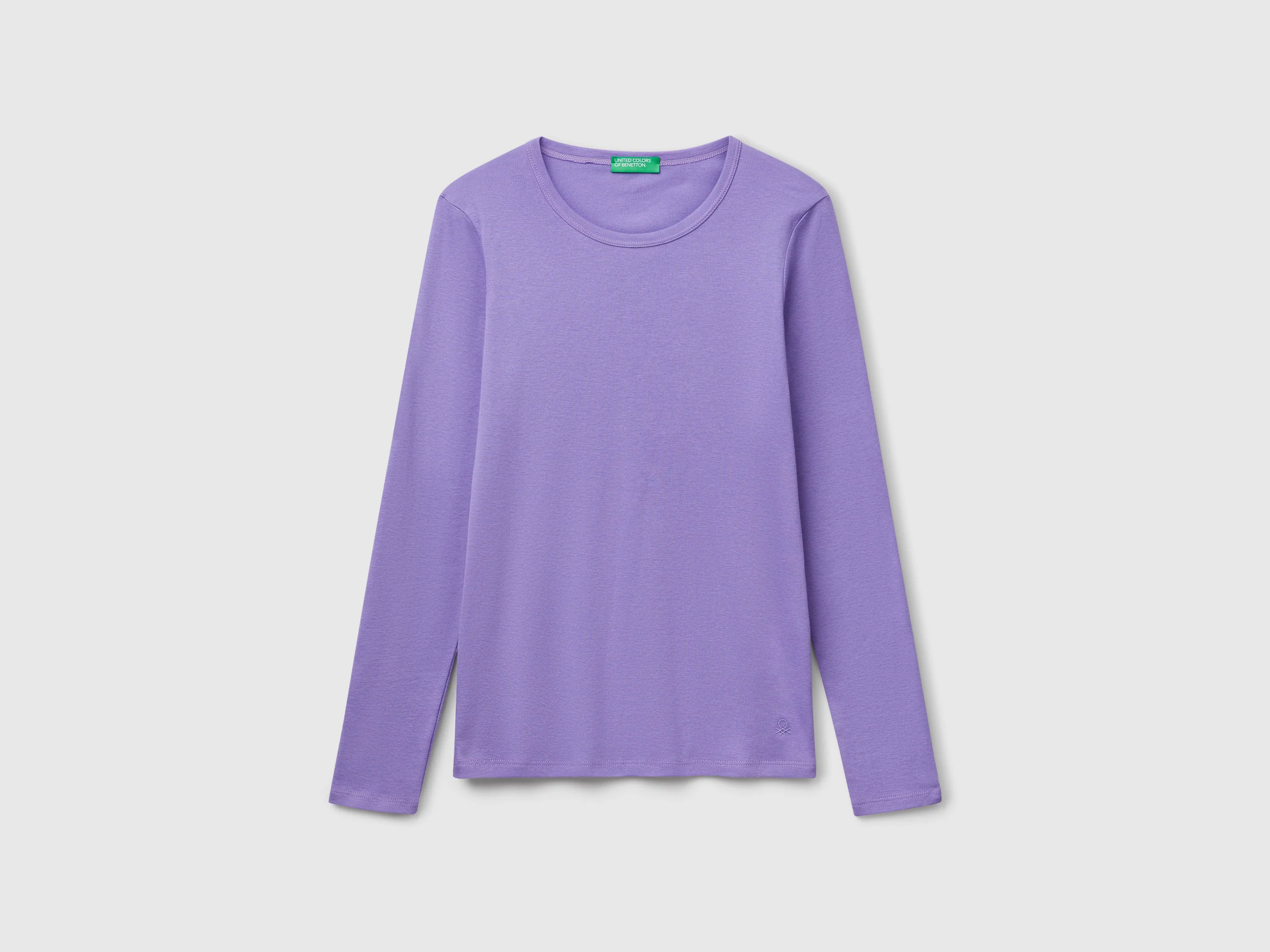 T-shirt a manica lunga in puro cotone