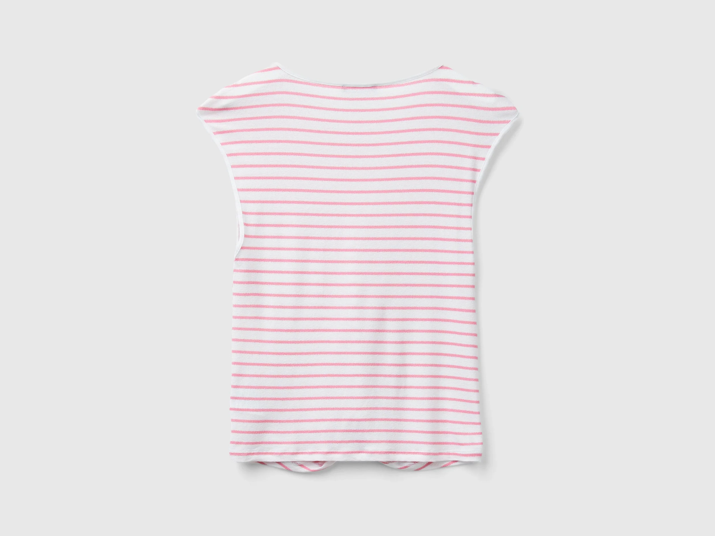 T-shirt a righe con nodo - Image 2