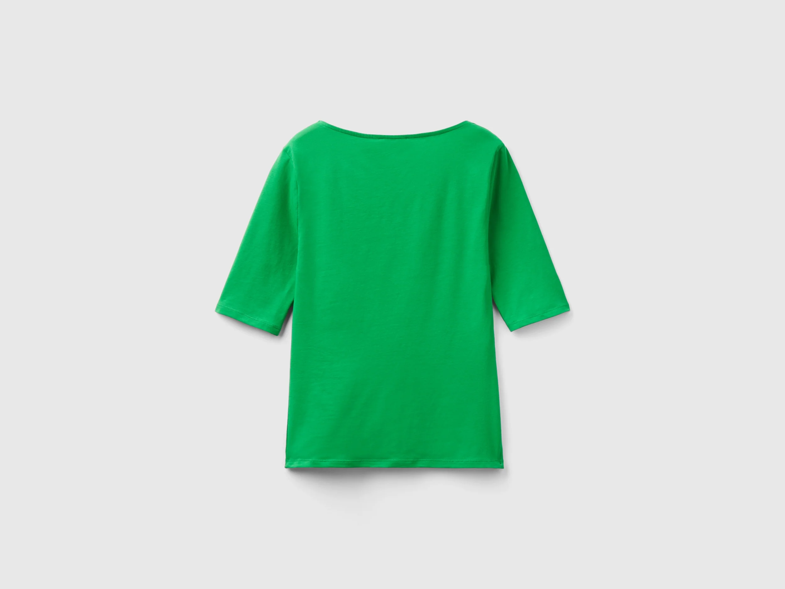T-shirt aderente in cotone stretch - Image 2