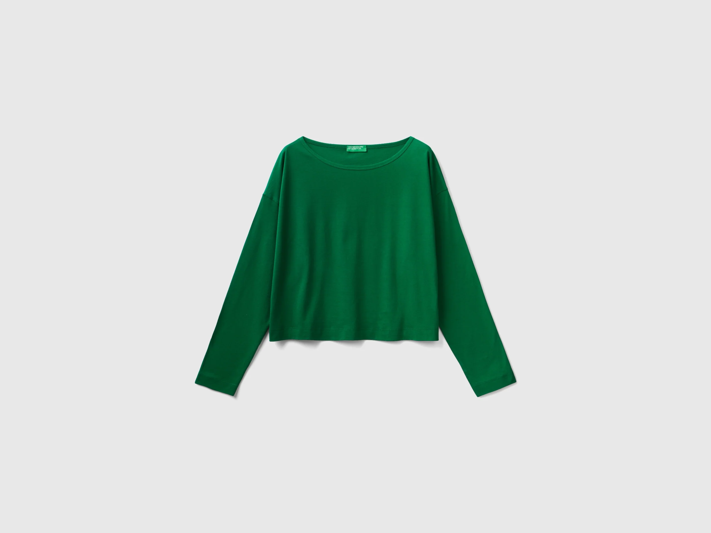 T-shirt bosco in cotone a fibra lunga