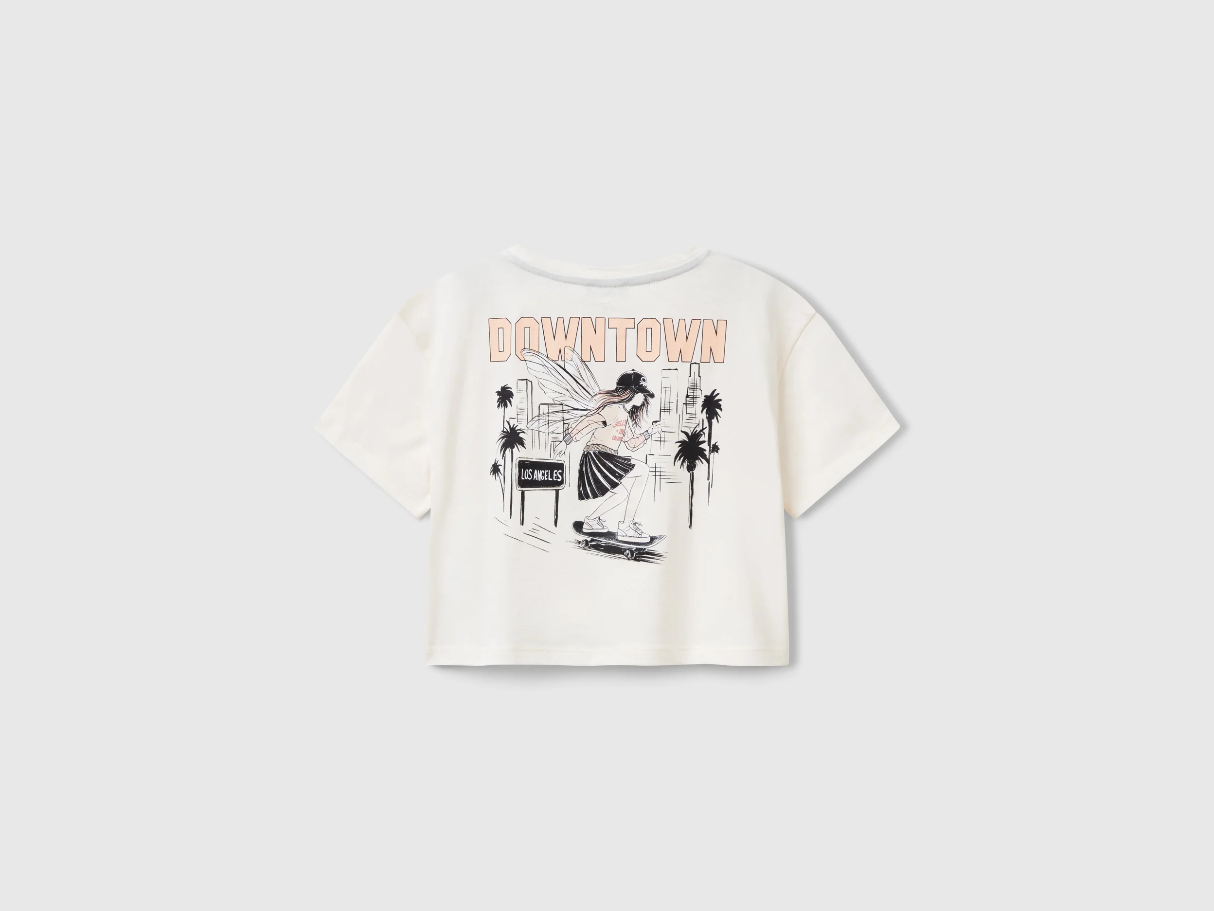T-shirt boxy fit con stampa sul retro - Image 2