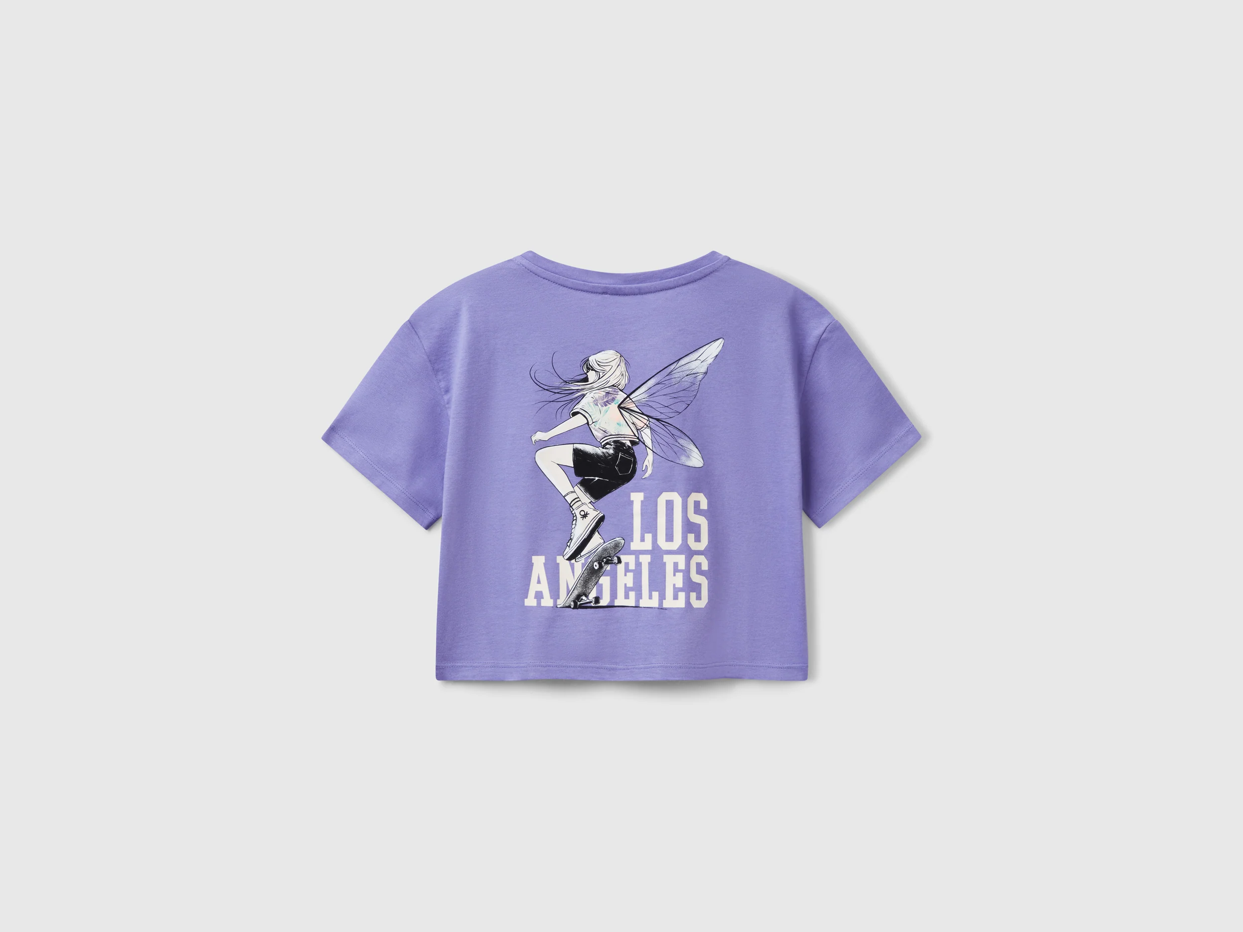 T-shirt boxy fit con stampa sul retro - Image 2