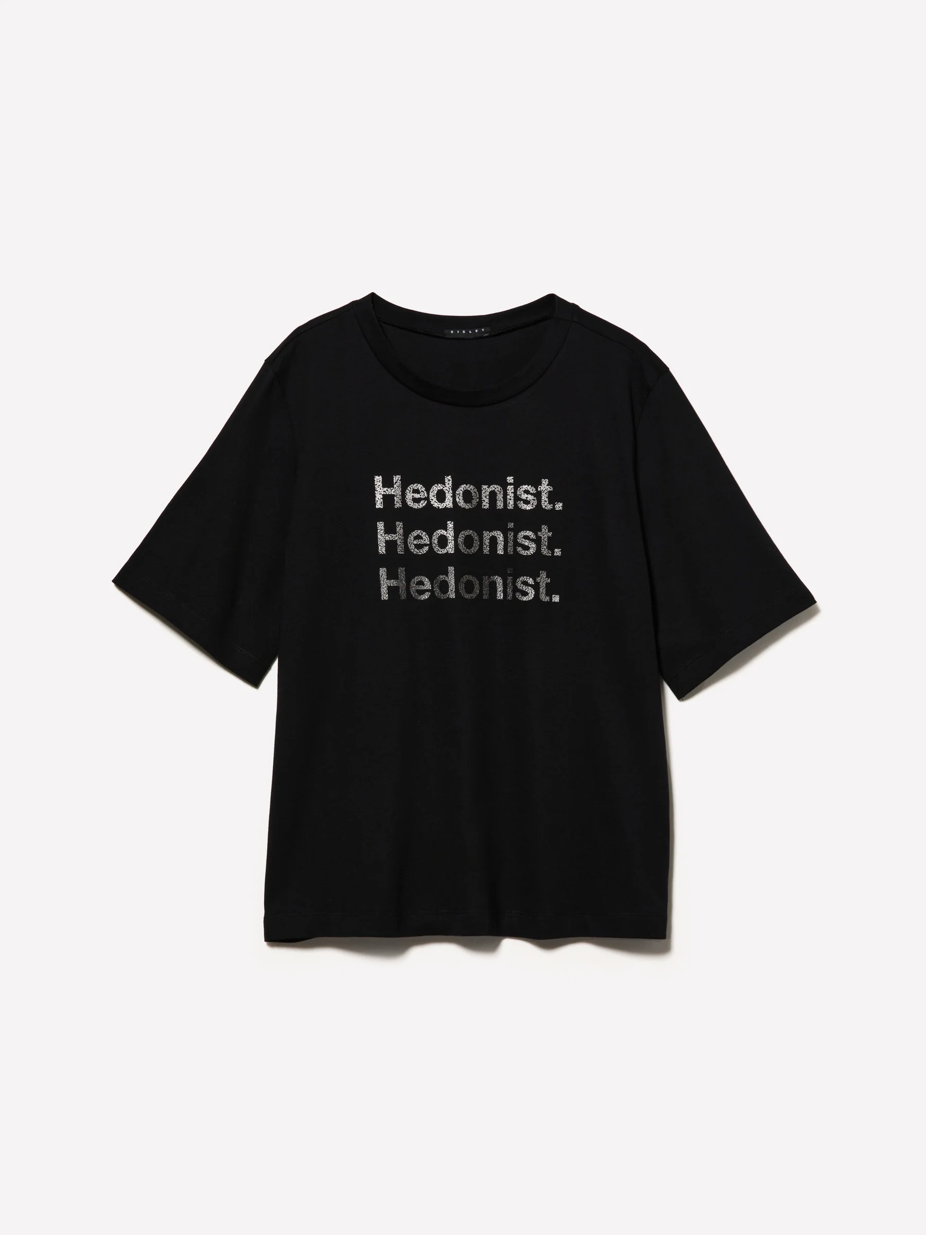 T-shirt boy fit 100% cotone bio con stampa lettering