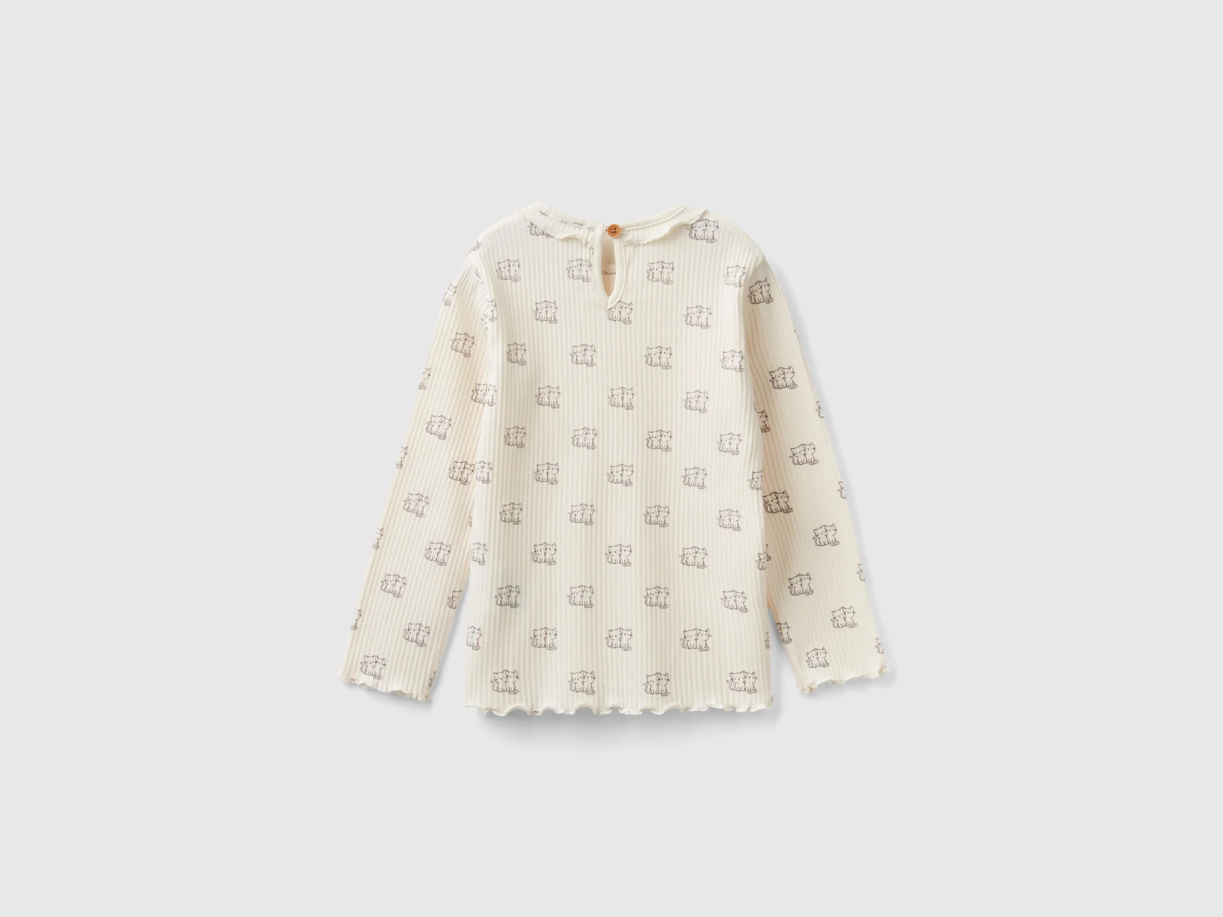 T-shirt con colletto rouches - Image 2
