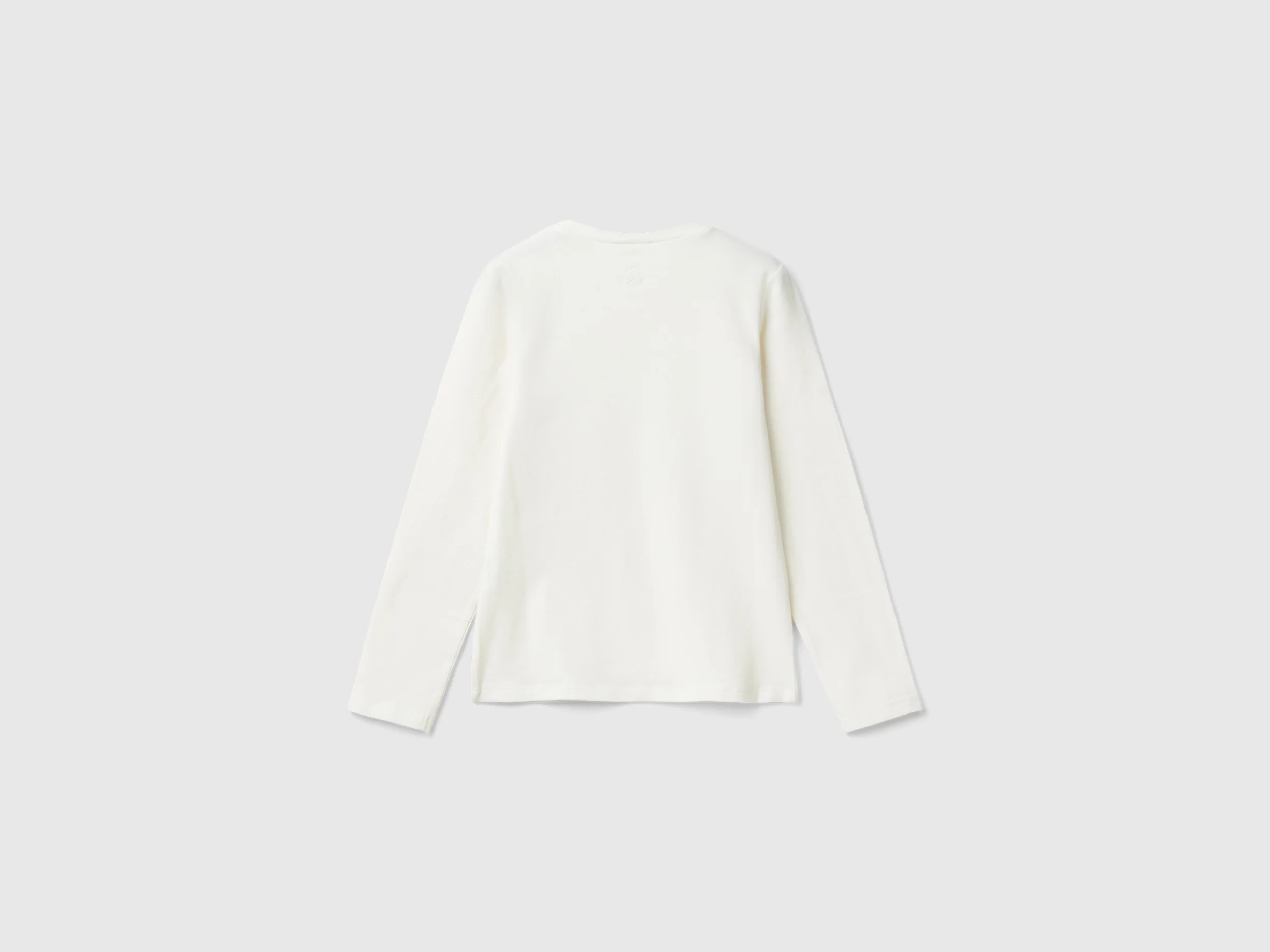 T-shirt con paillettes in cotone bio - Image 2