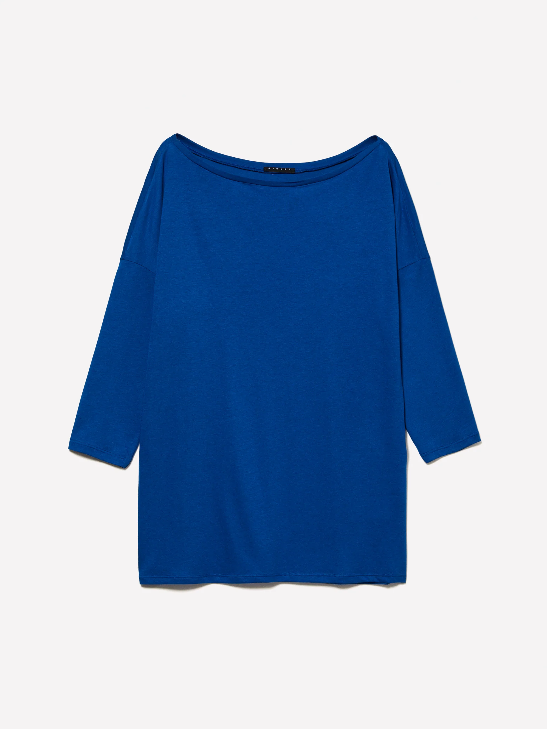 T-shirt con scollo a barca