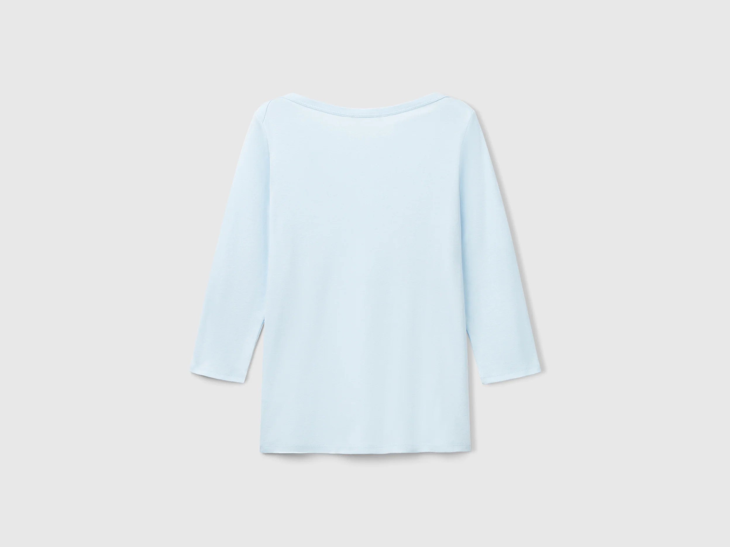 T-shirt con scollo a barchetta 100% cotone - Image 2