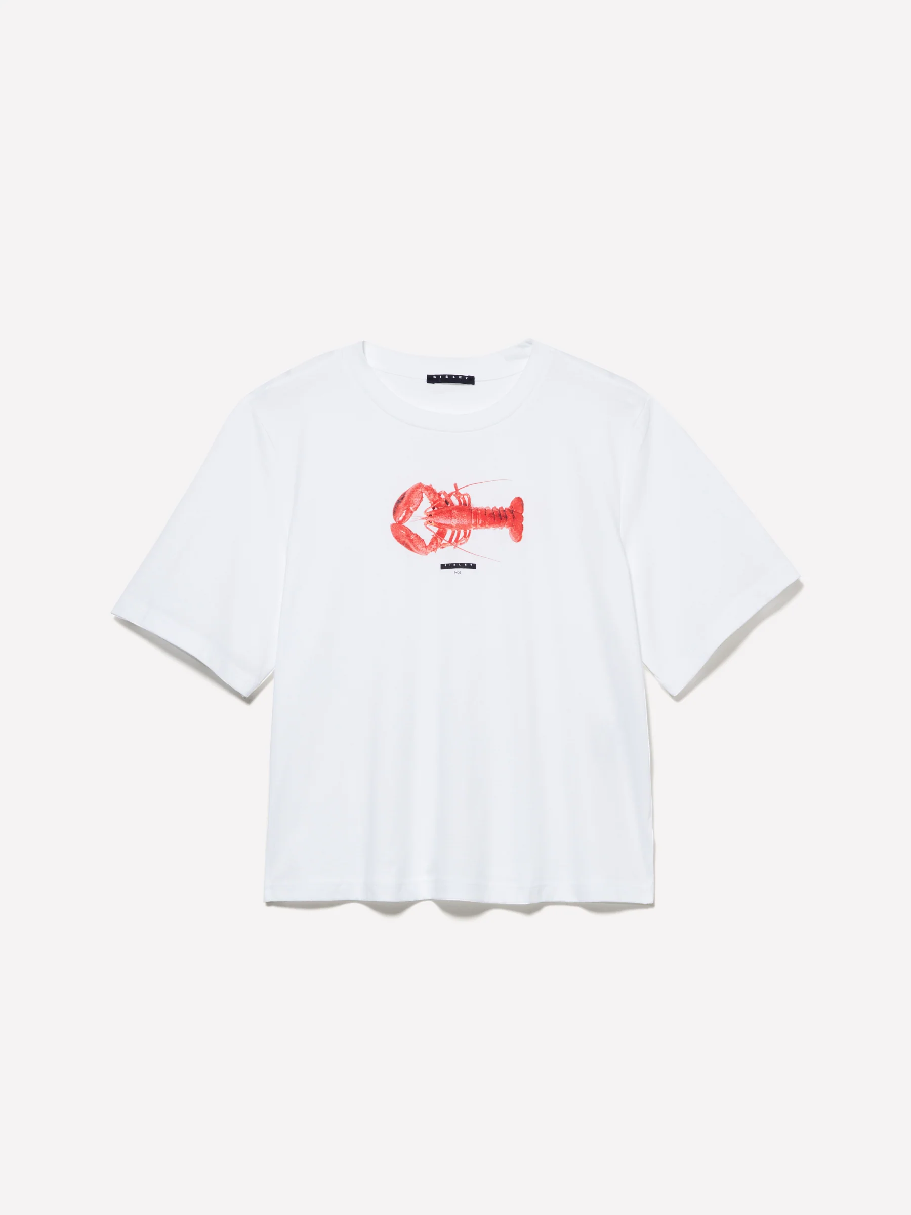 T-shirt con stampa aragosta