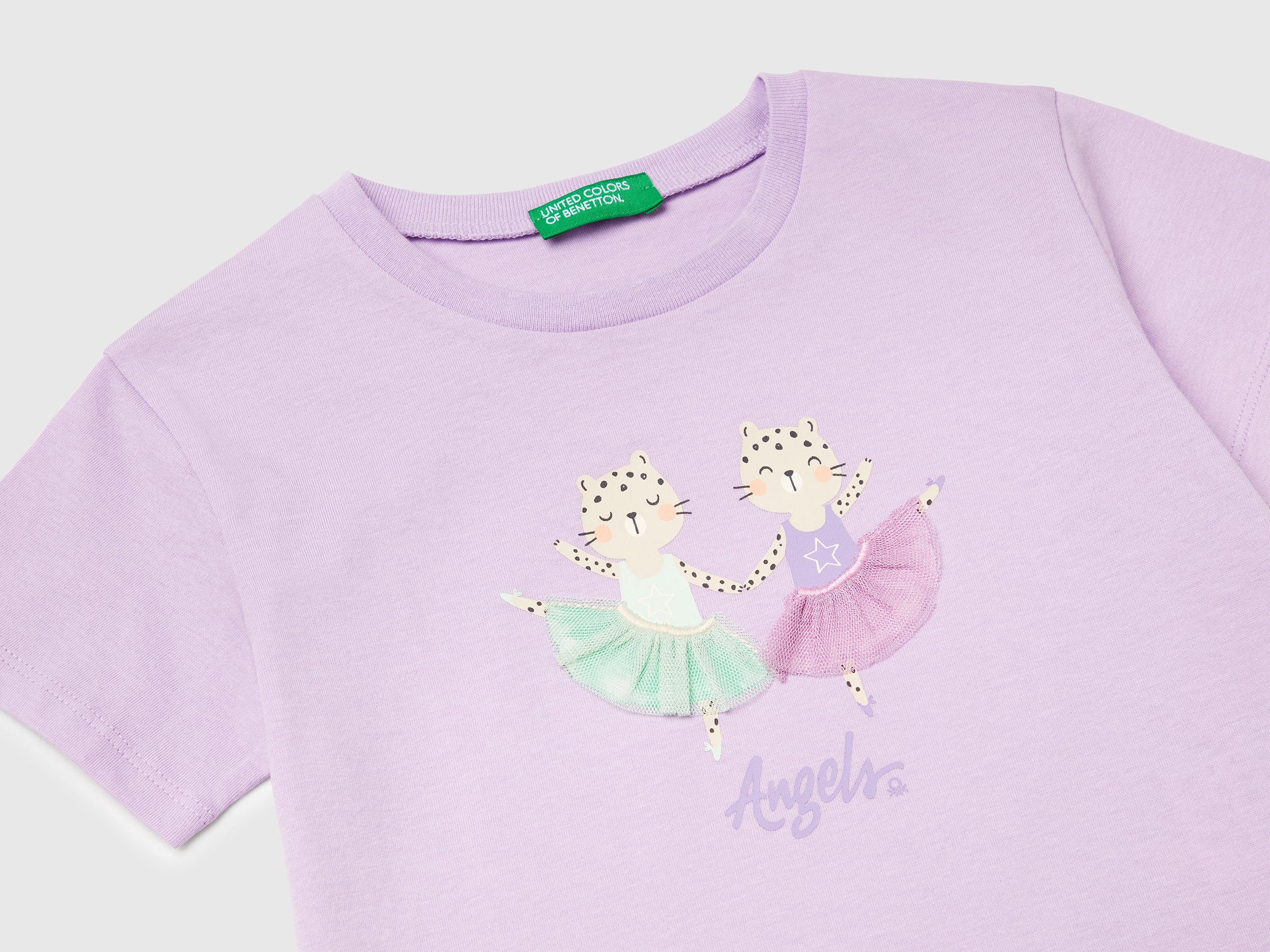 T-shirt con stampa e applicazione - Image 3