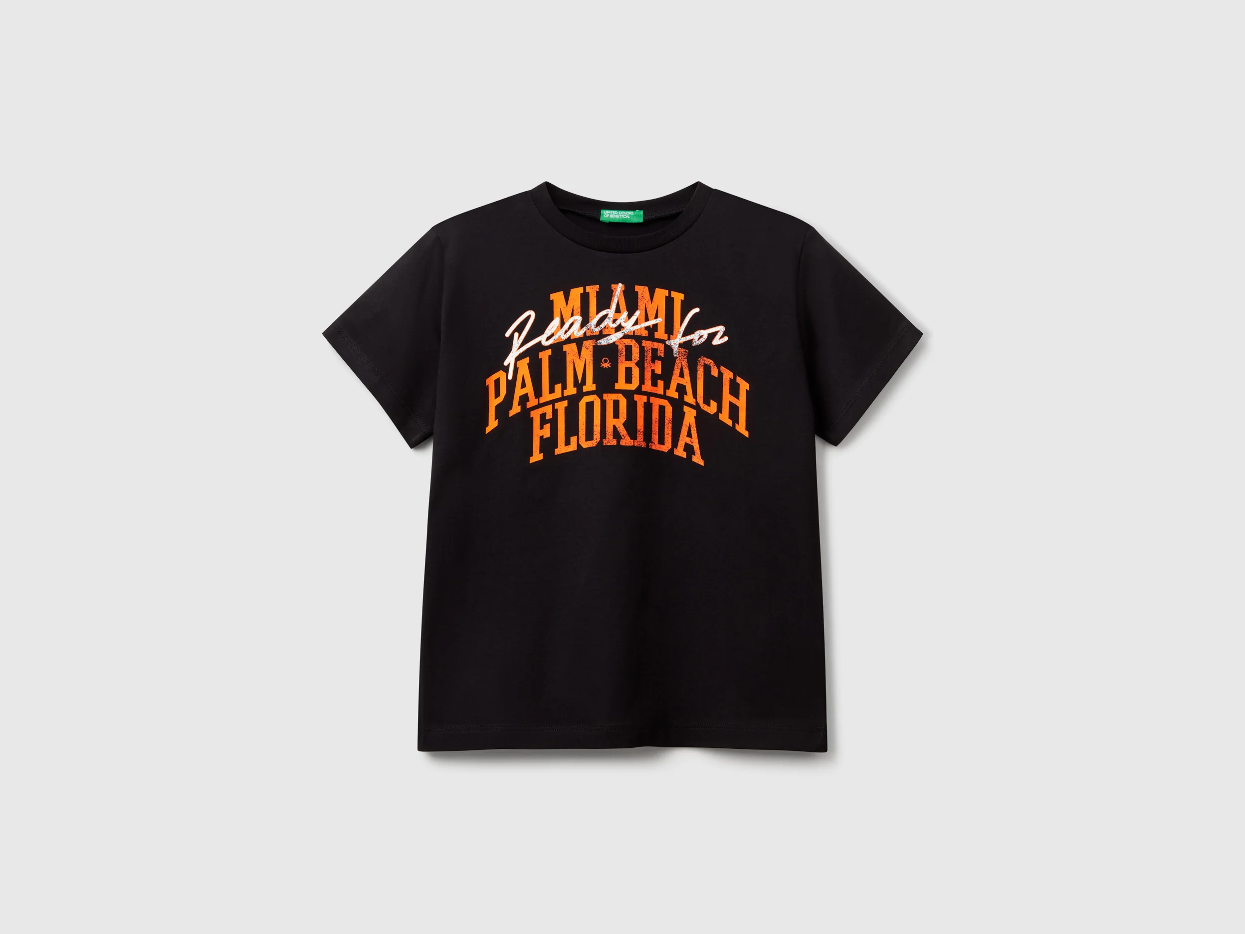 T-shirt con stampa fluo