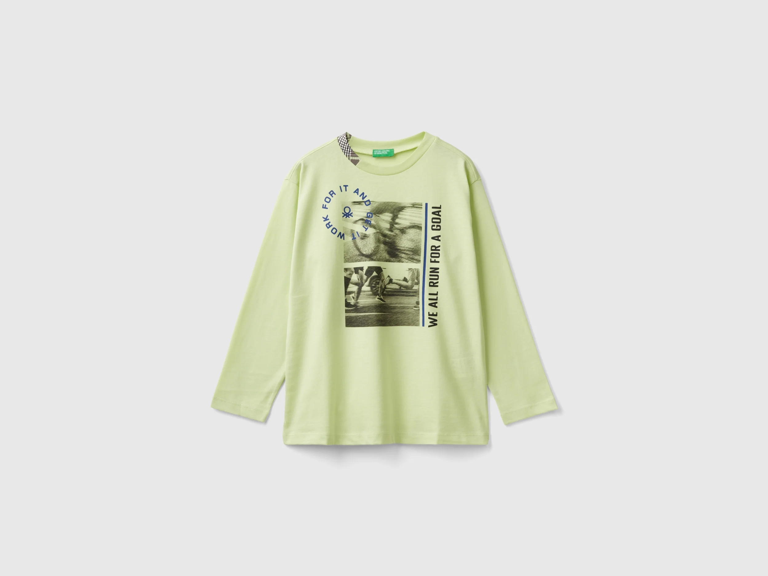 T-shirt con stampa fotografica in cotone bio