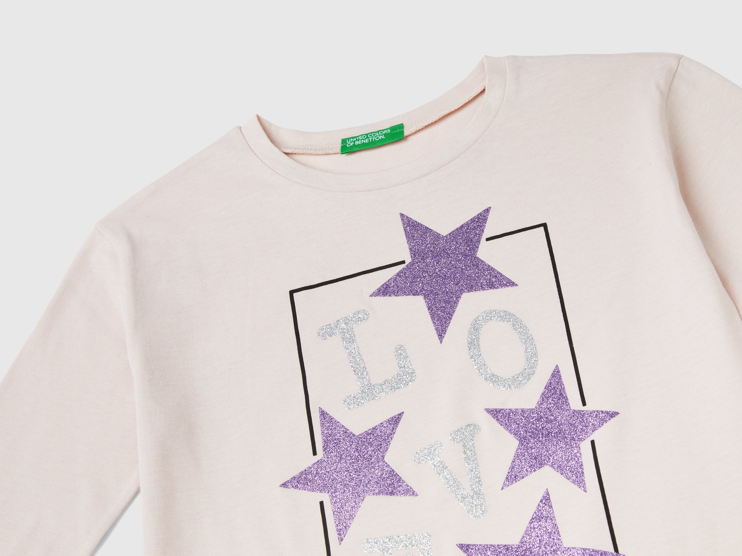 T-shirt con stampa glitter - Image 3