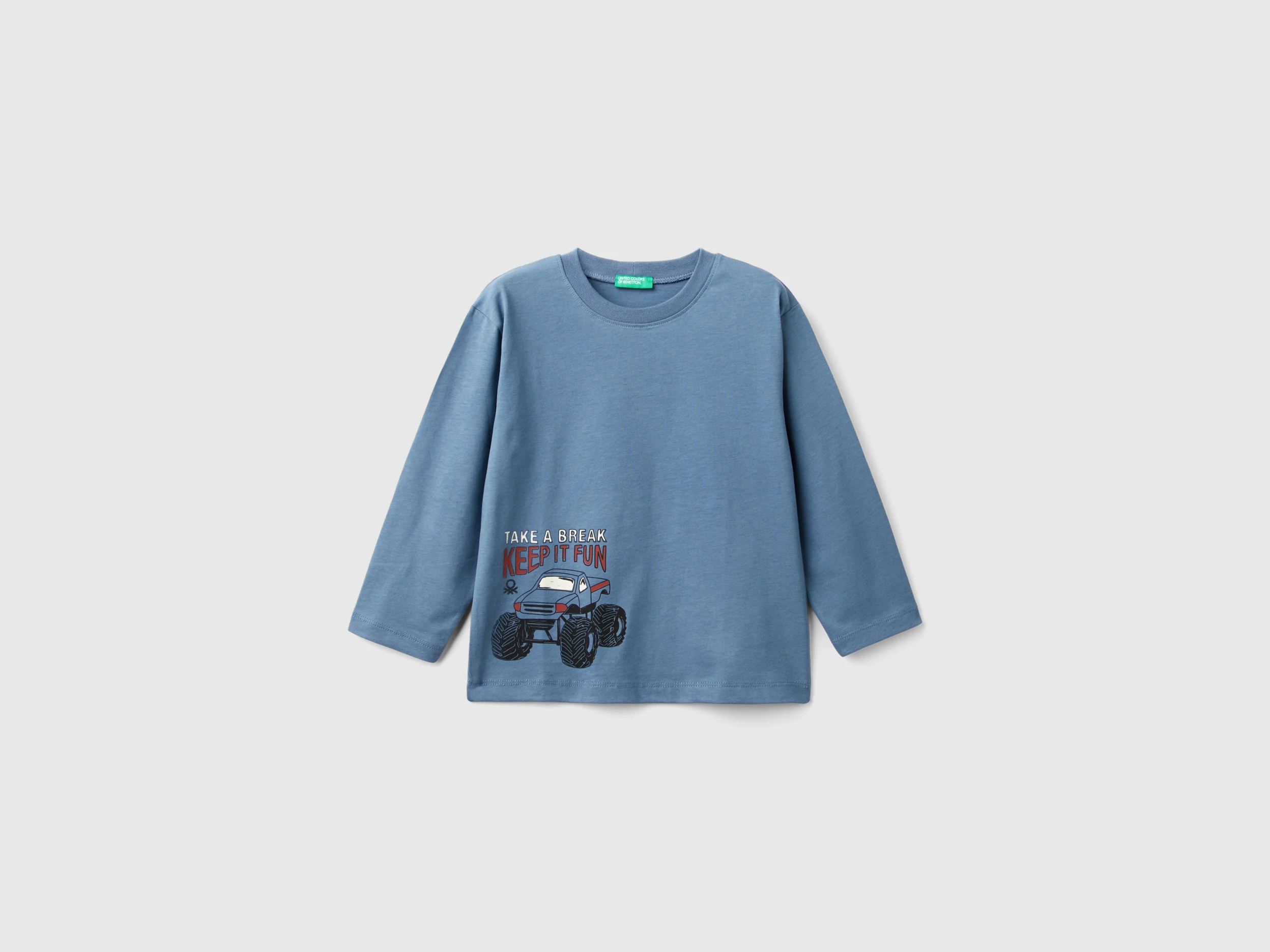 T-shirt con stampa in caldo cotone bio