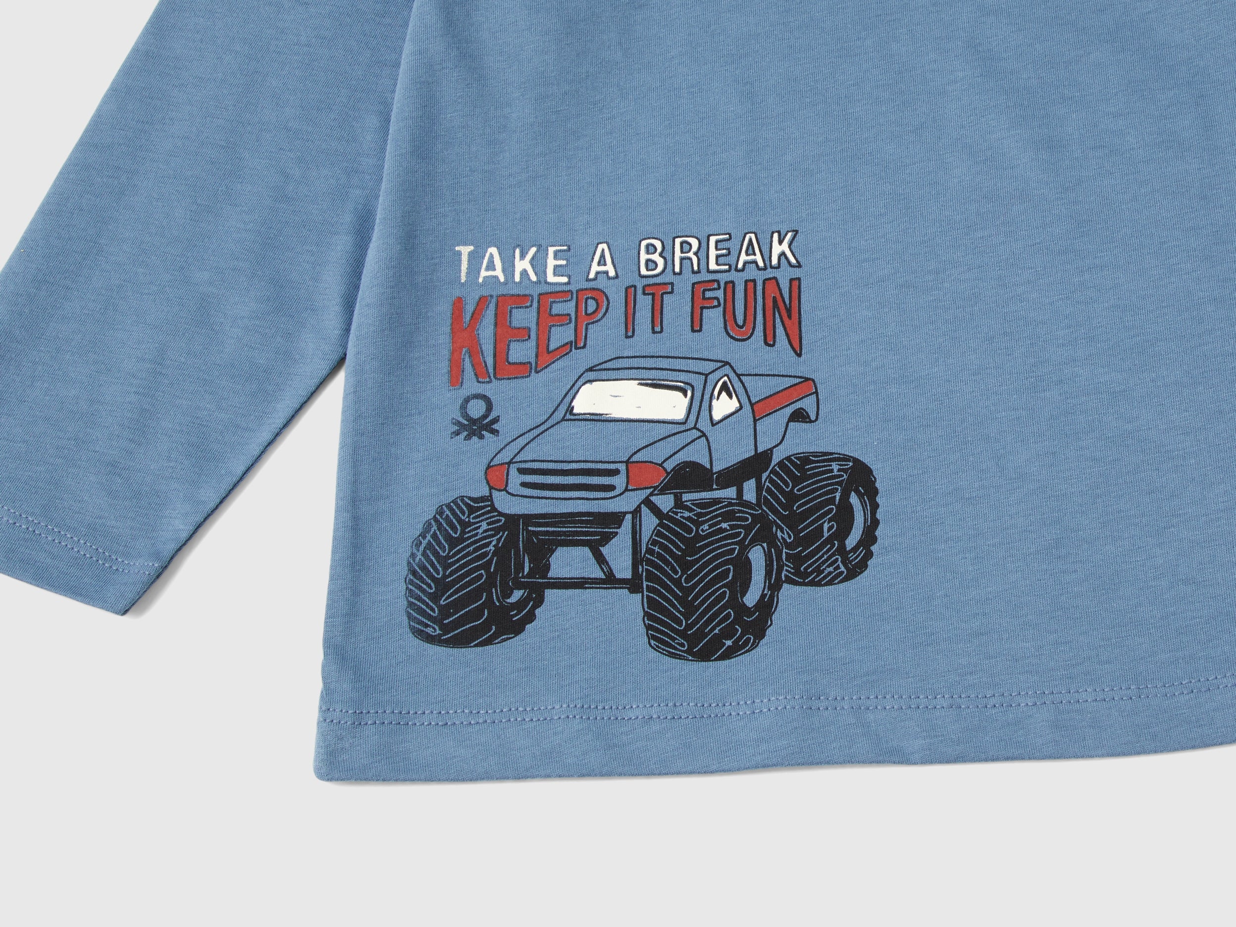 T-shirt con stampa in caldo cotone bio - Image 3